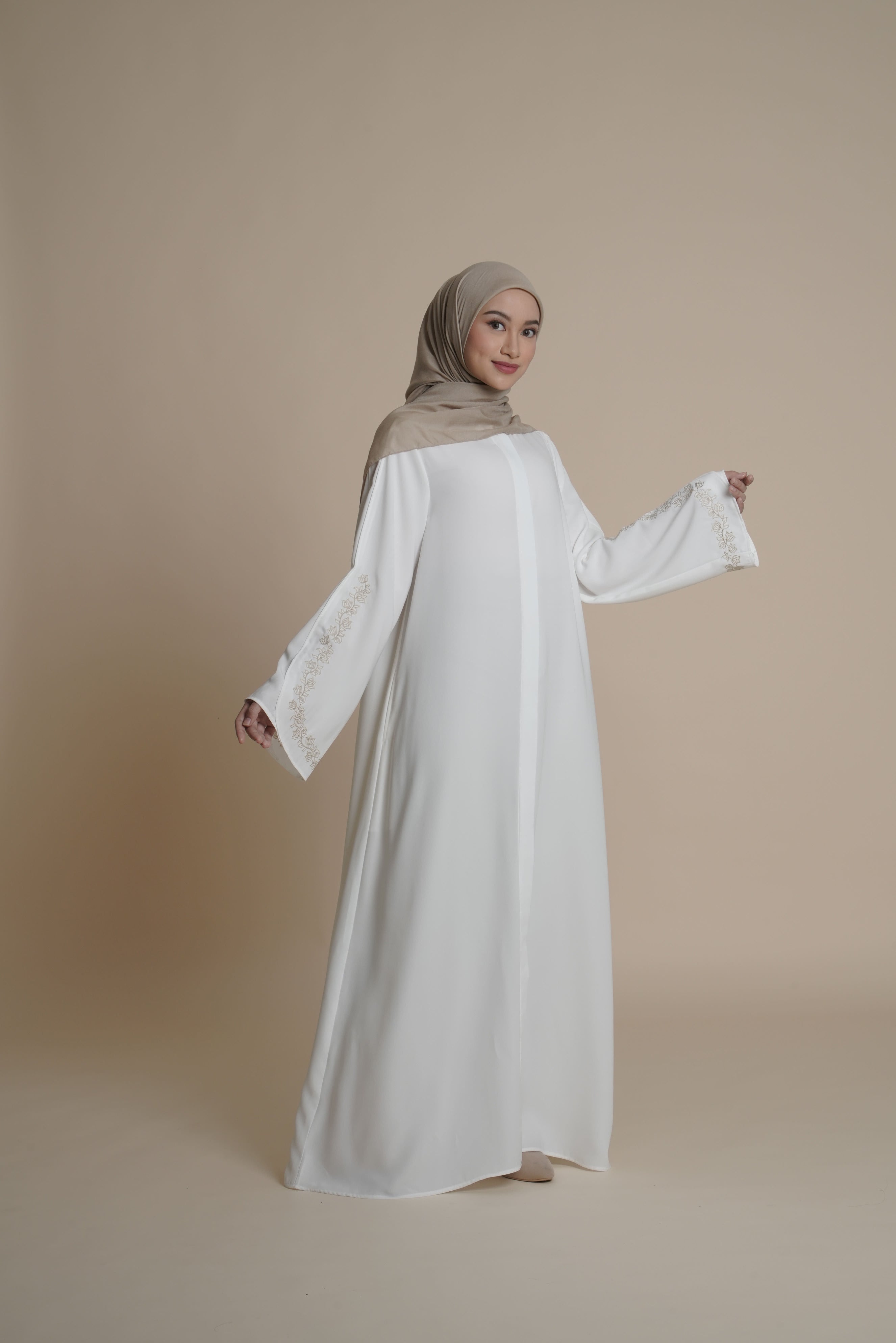 Gamis Plaket Bordir Hajar