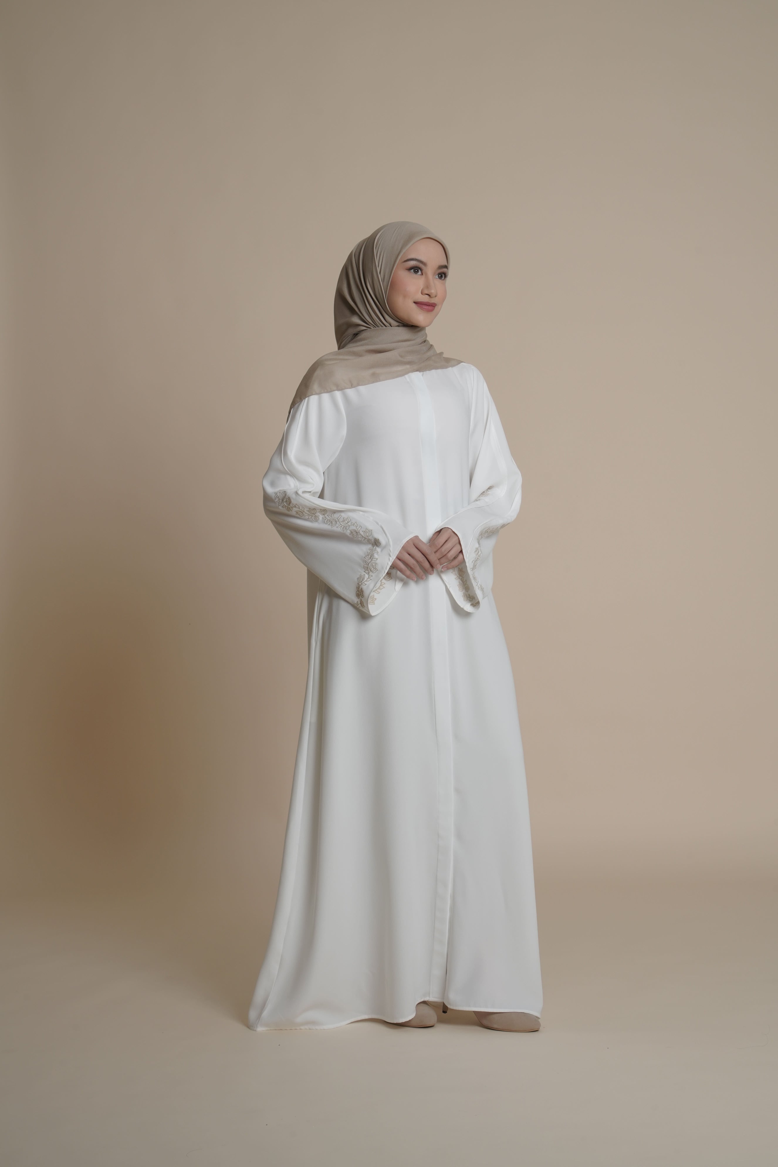 Gamis Plaket Bordir Hajar