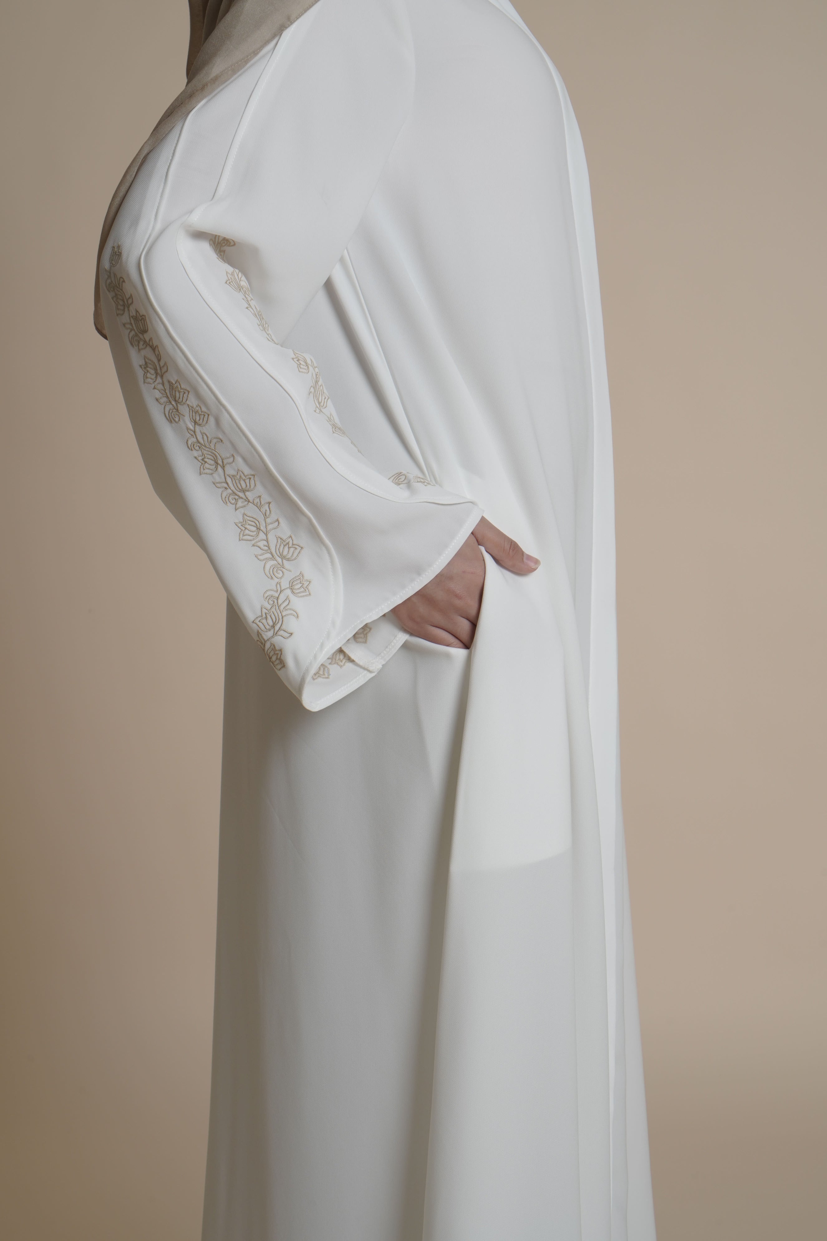 Gamis Plaket Bordir Hajar