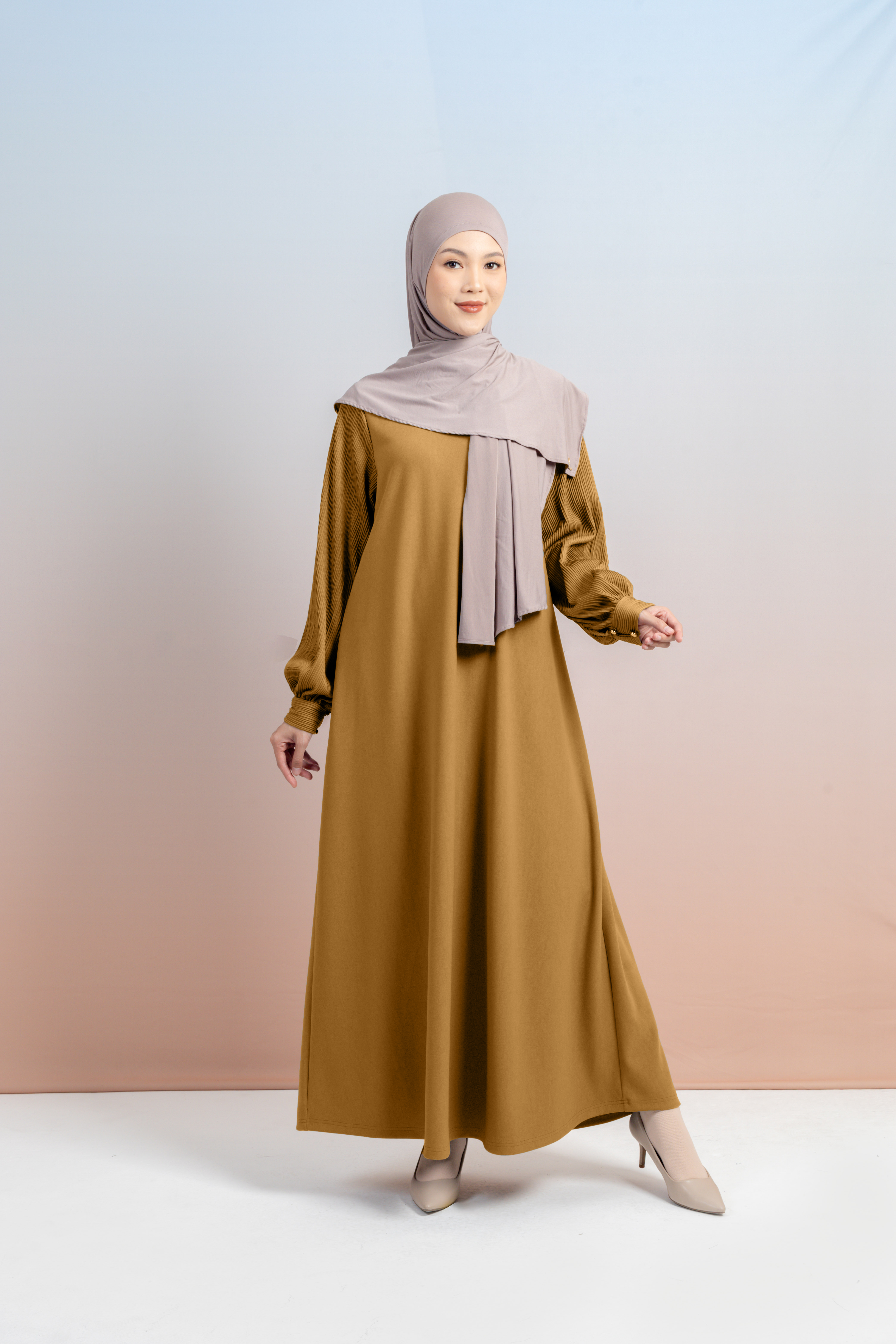 GAMIS KNIT MIX PLEATS