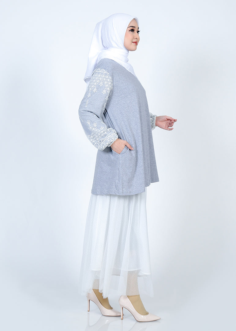 Tunik Combed Lengan Lace Al-Bukhari