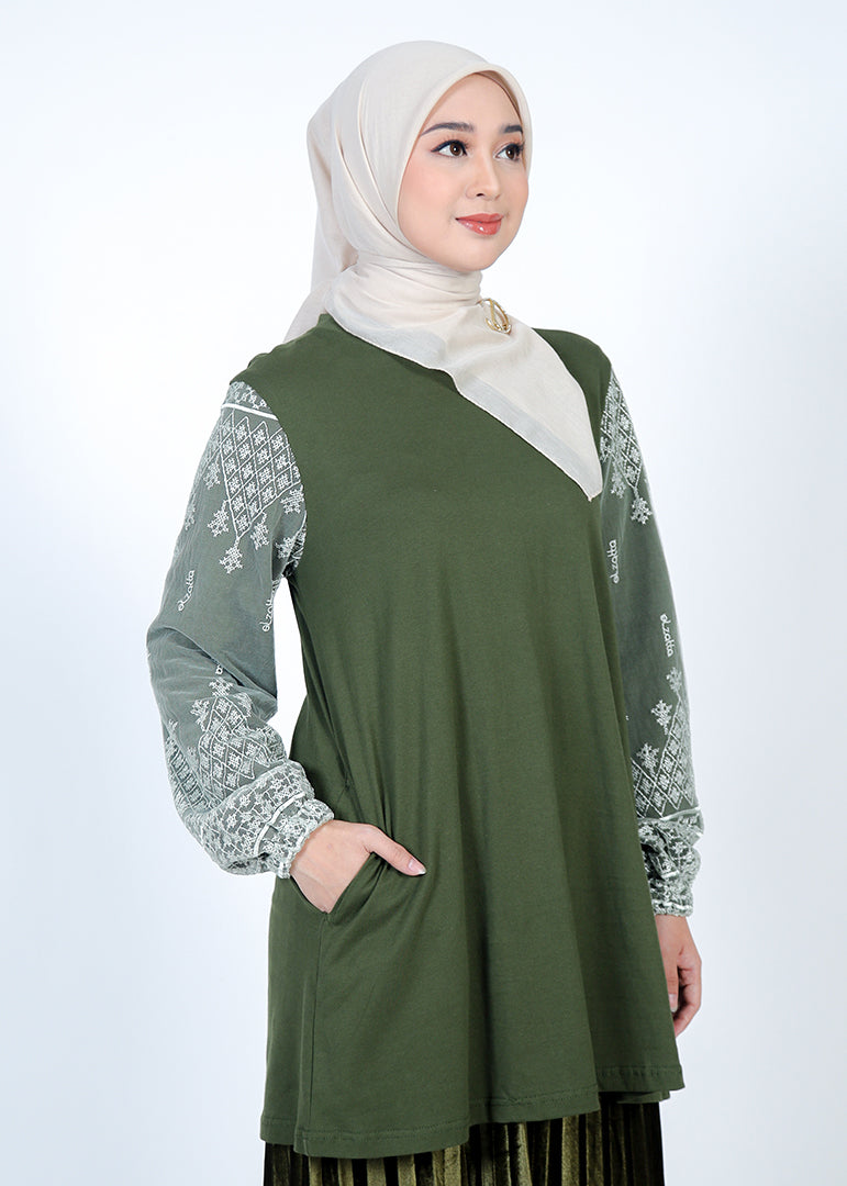 Tunik Combed Lengan Lace Al-Bukhari