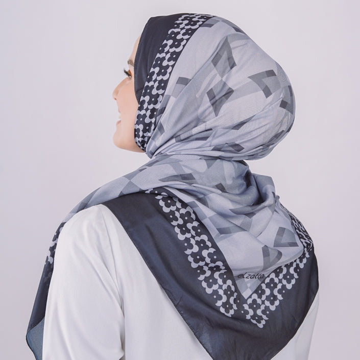 Elzatta Kaila Geo Floral - Dark Grey