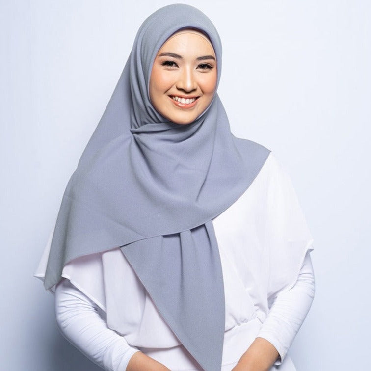 Elzatta Kerudung Instan Mahika - Silver Grey