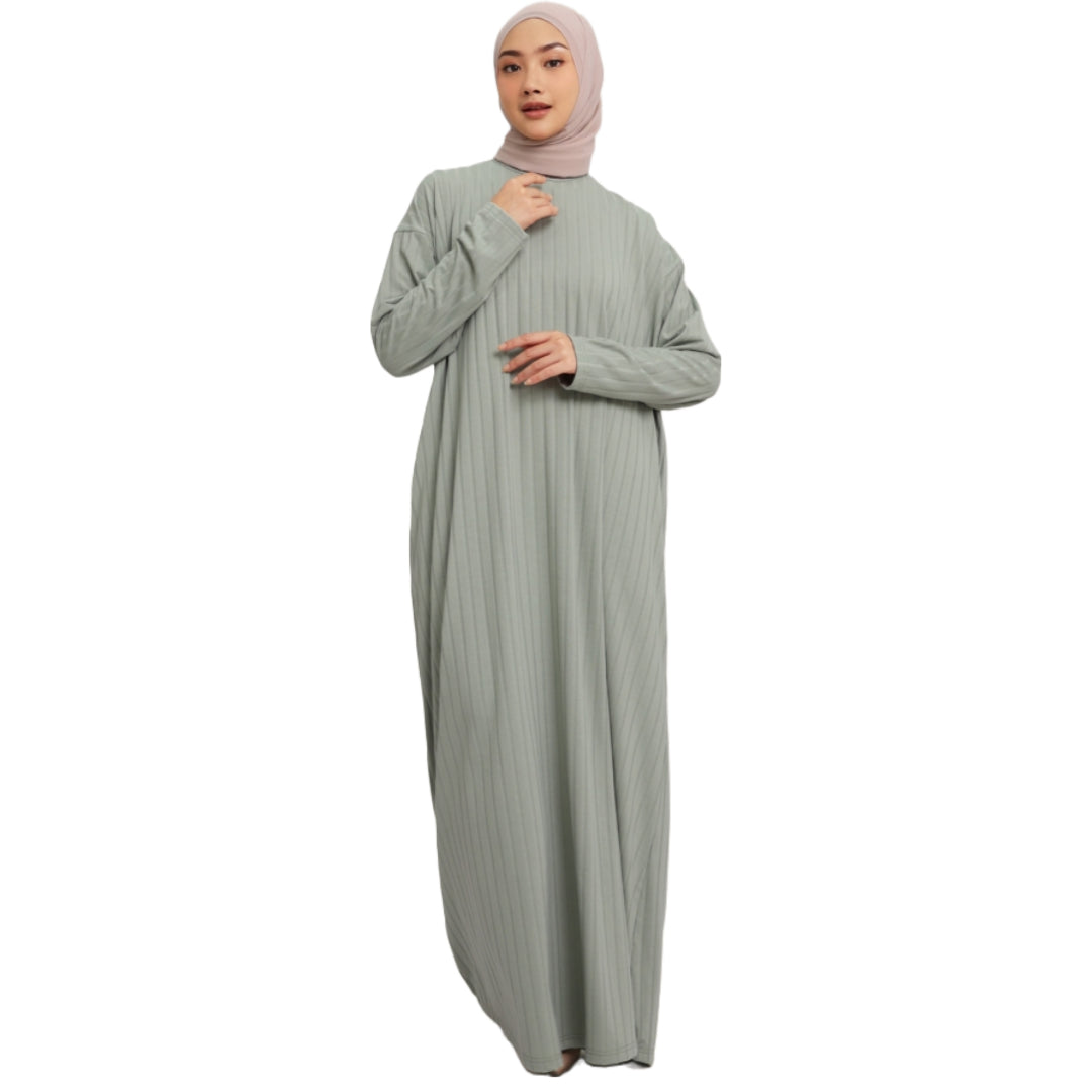 Elzatta Gamis Knitt Stripe - Sage