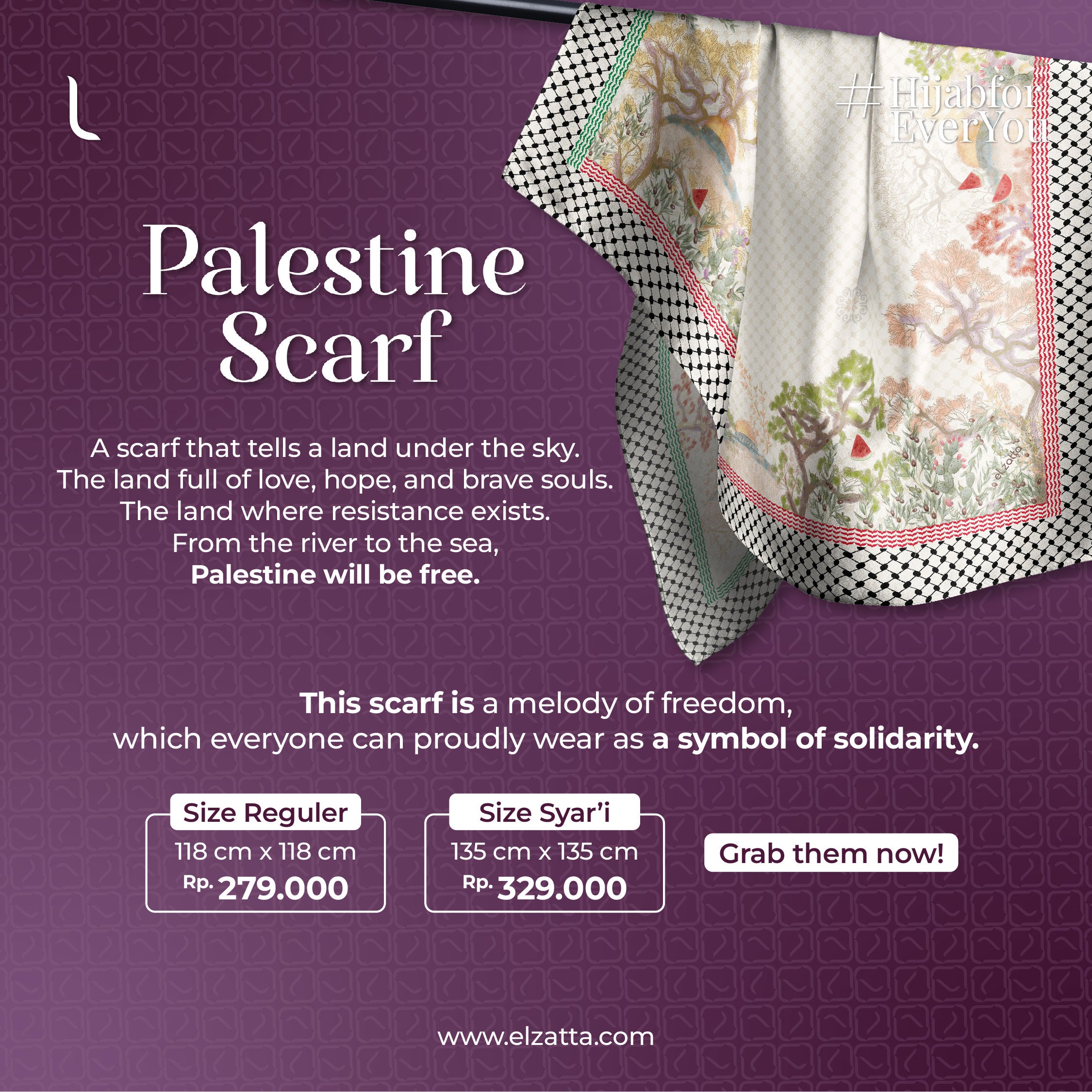Kanara Scarf Palestine Premium