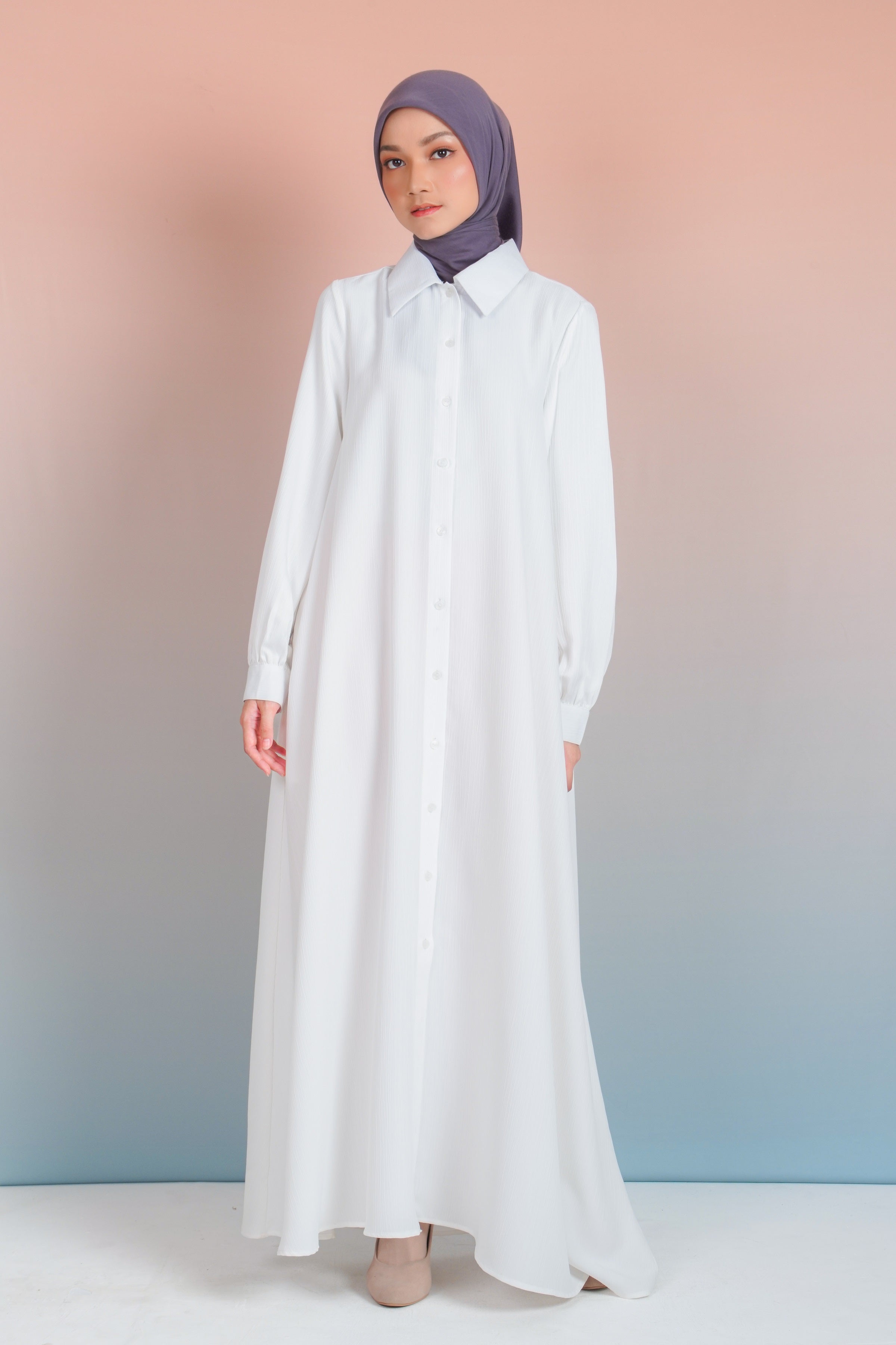 GAMIS PLAKET KANCING CRINKLE