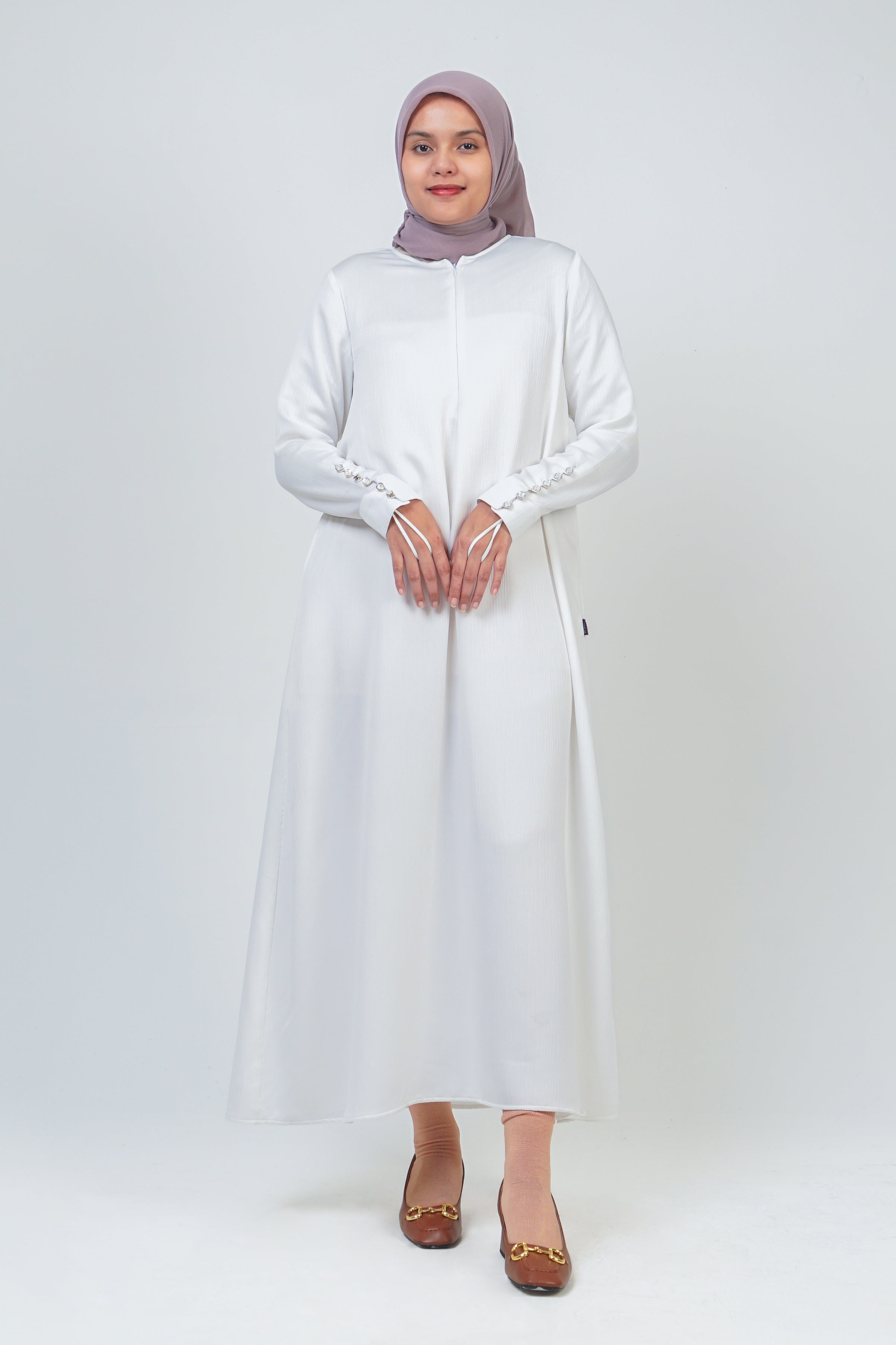 GAMIS MANSET KANCING CRINKLE
