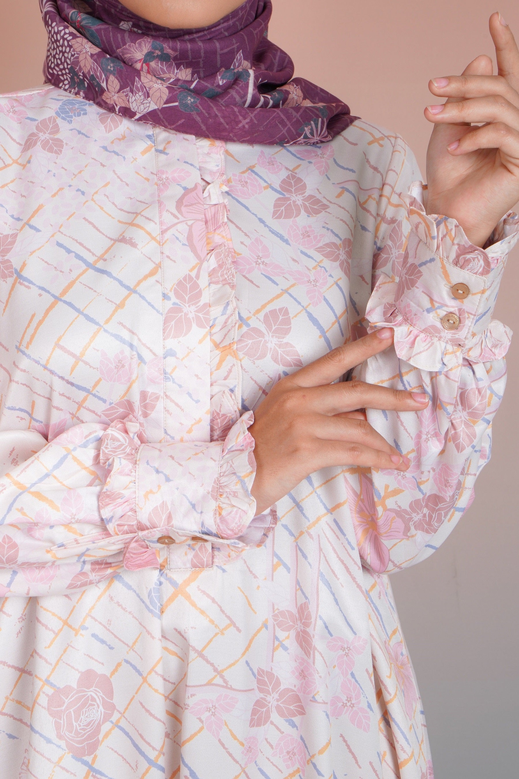 GAMIS RUFFLES SAFFRON GEO