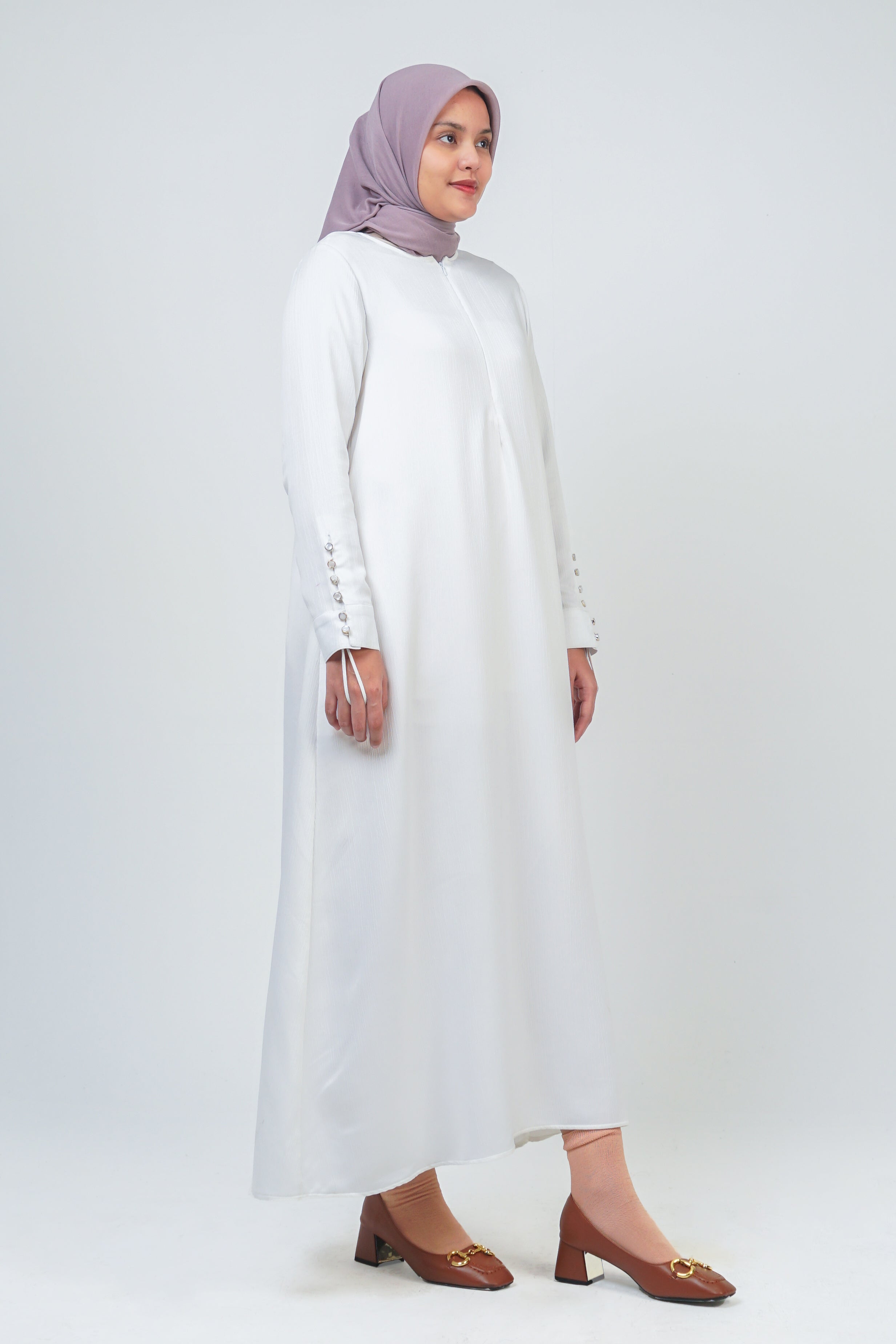 GAMIS MANSET KANCING CRINKLE