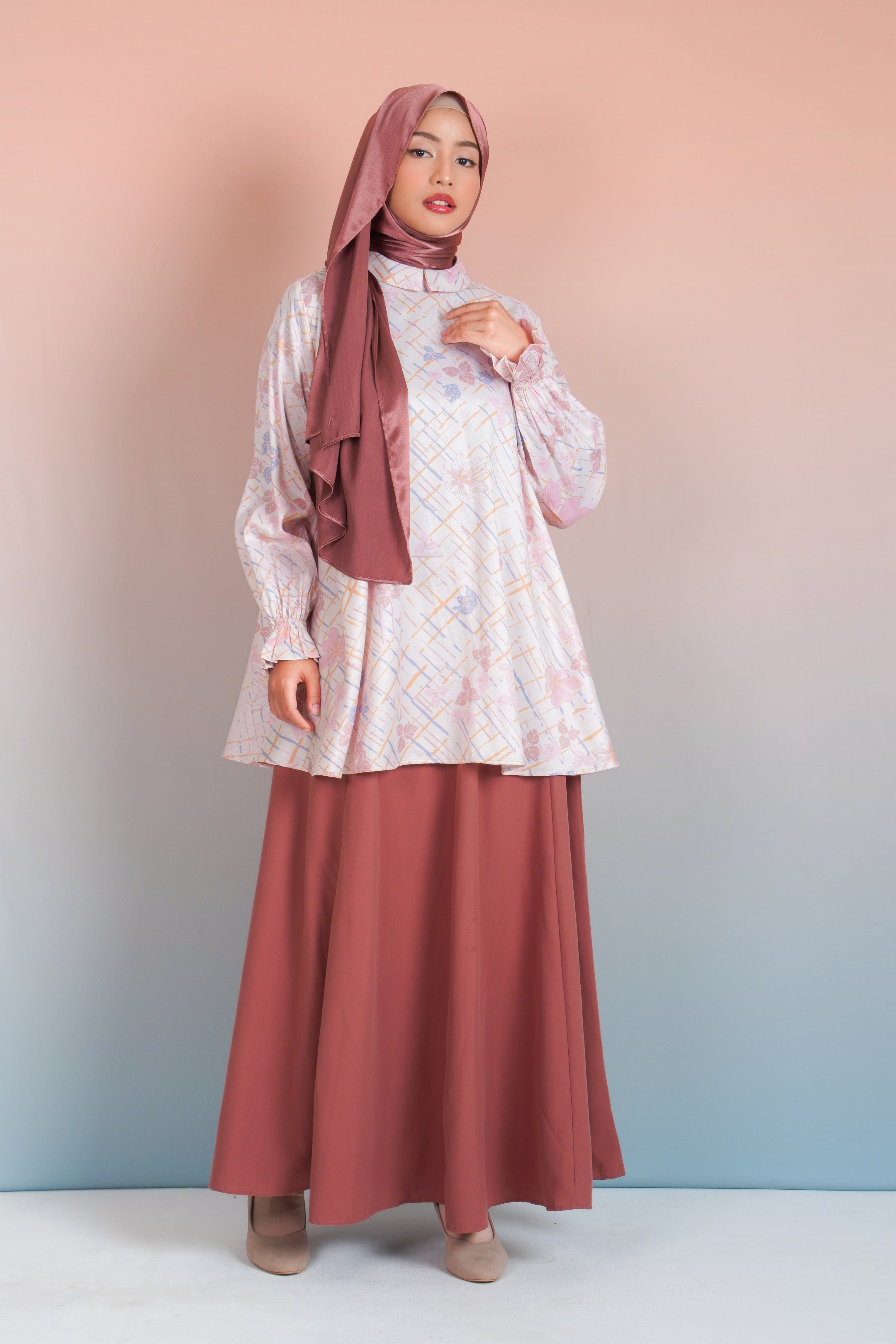 TUNIK BASIC SAFFRON GEO