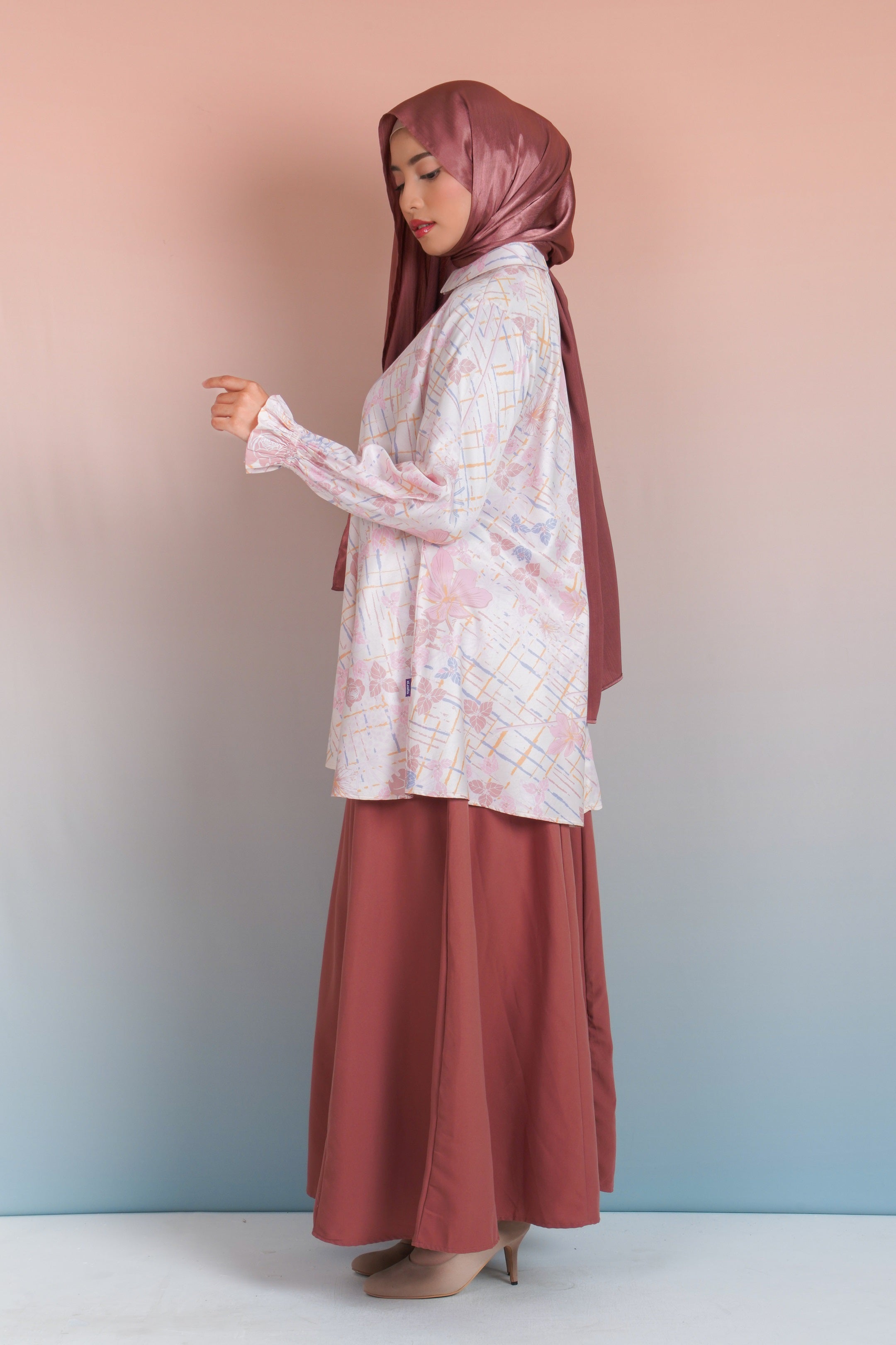 TUNIK BASIC SAFFRON GEO