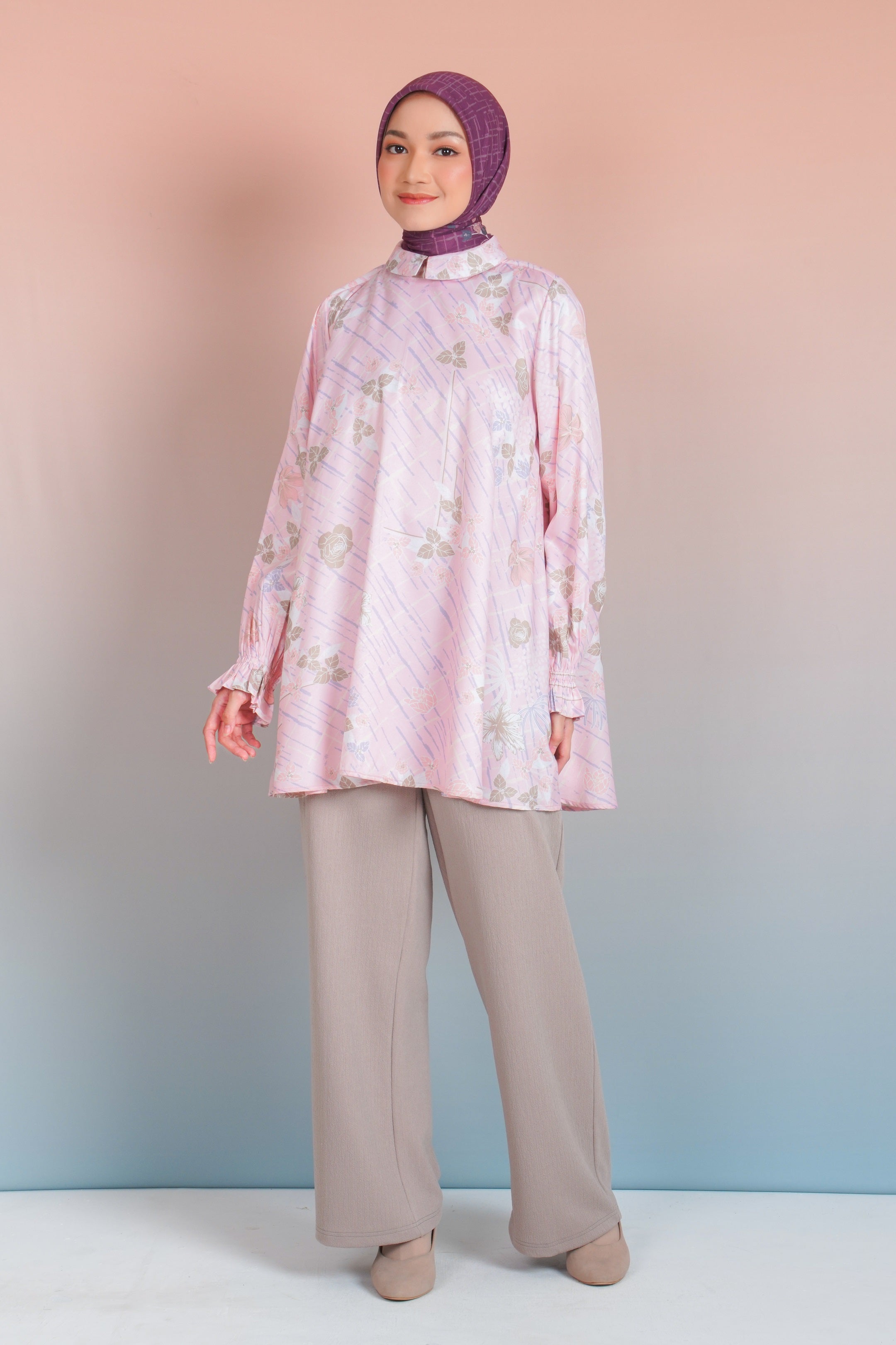 TUNIK BASIC SAFFRON GEO