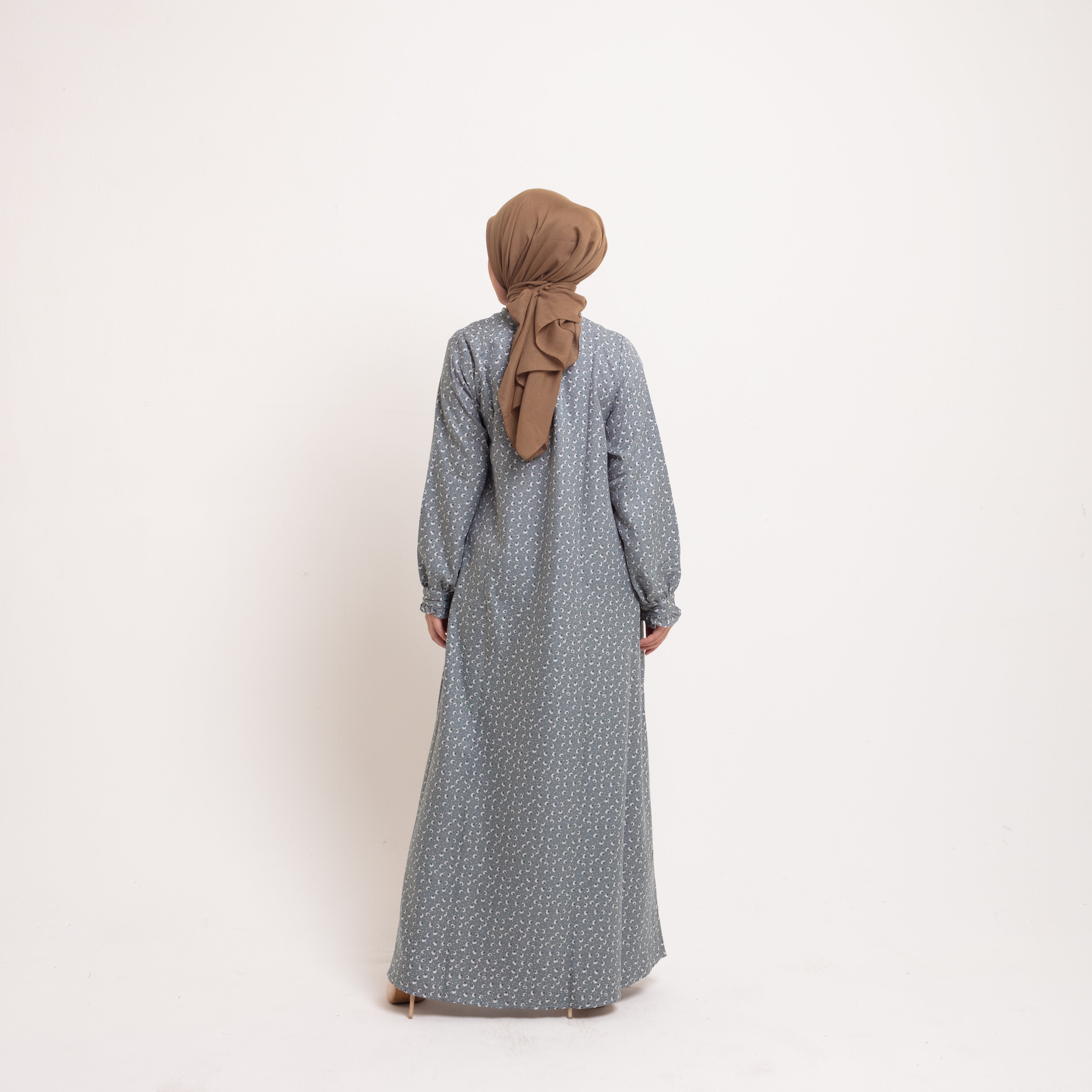 Elzatta Gamis Manset Frills Dandelions Flower - Sage