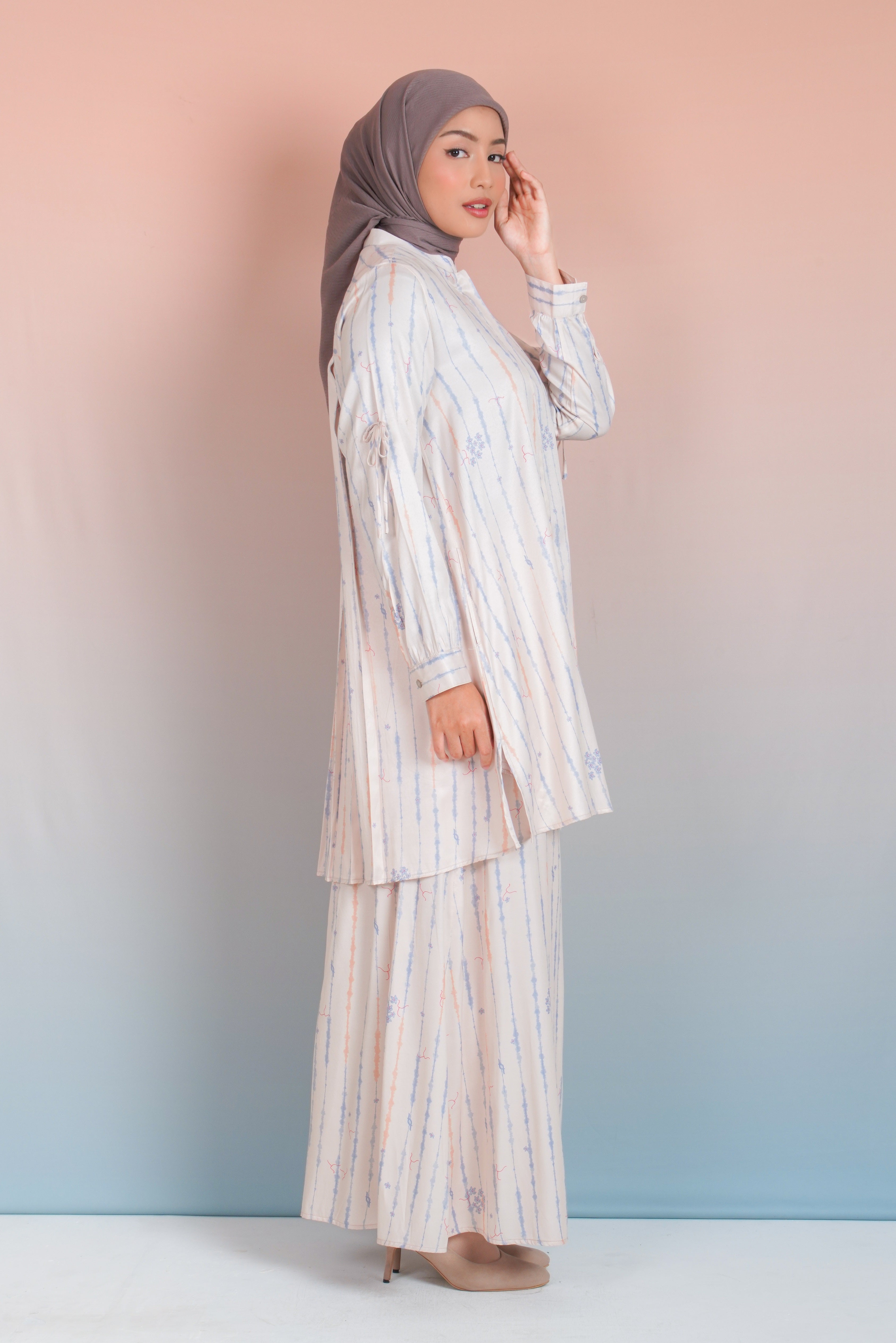 LONG TUNIK SAFFRON SPLATTER