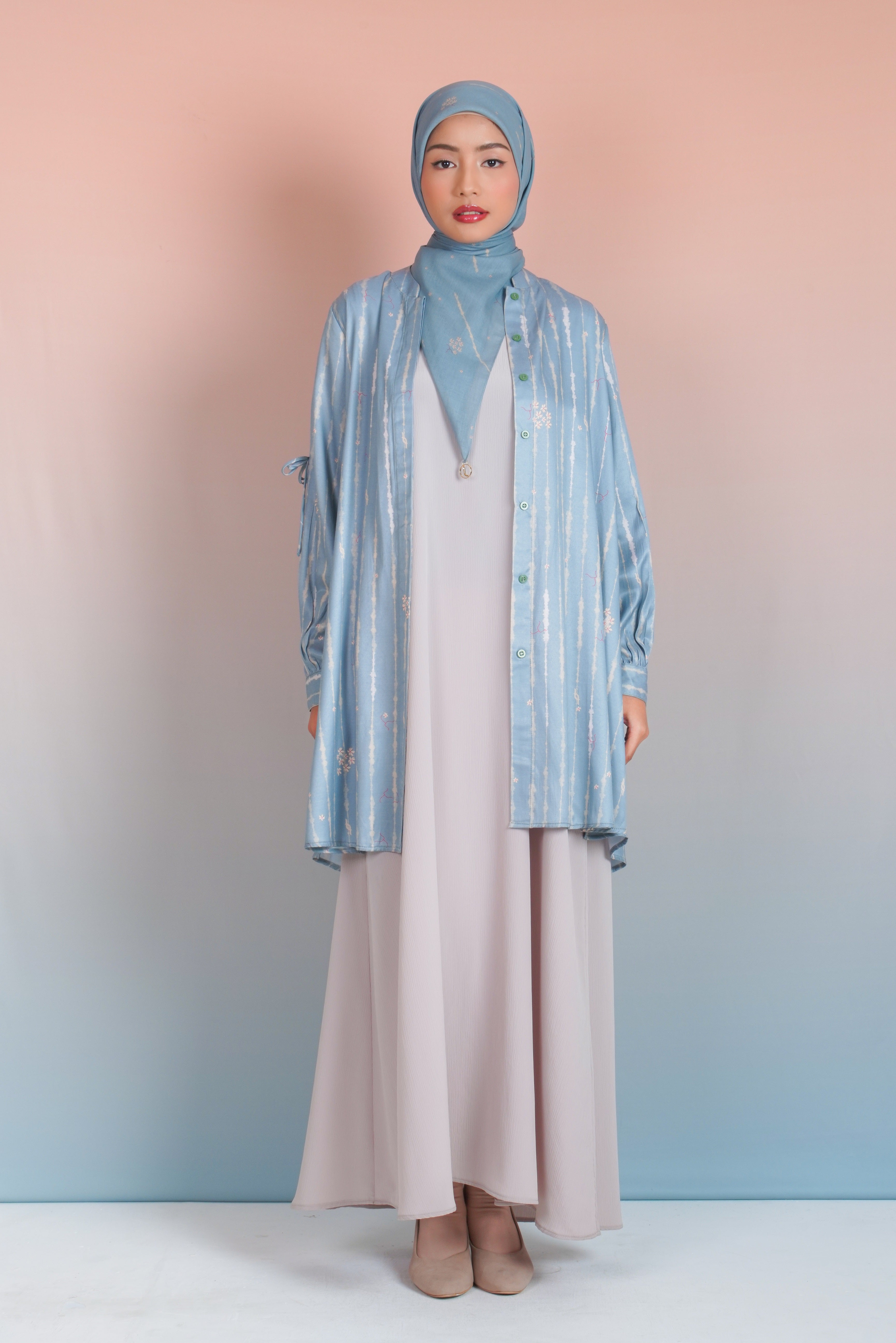 LONG TUNIK SAFFRON SPLATTER