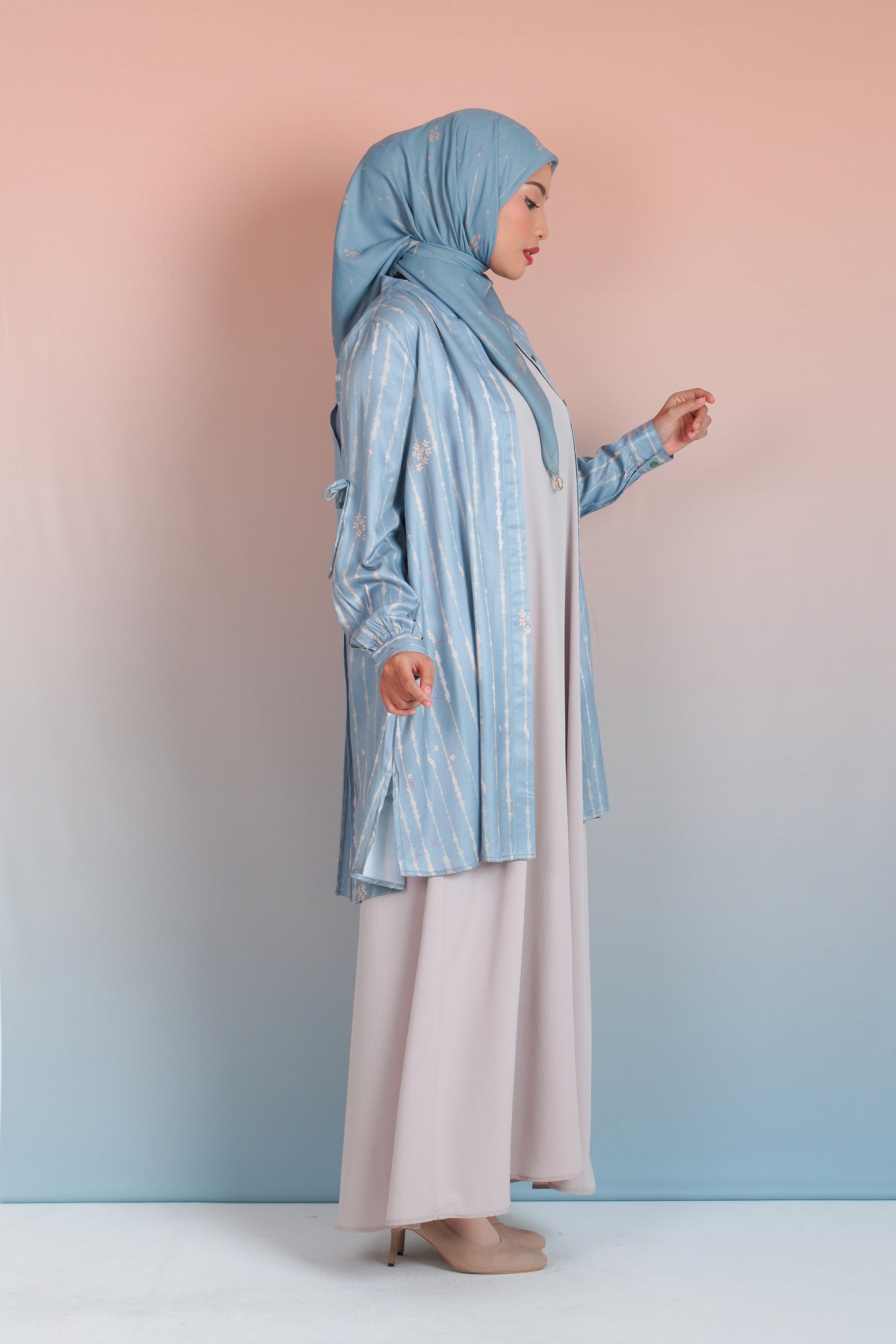 LONG TUNIK SAFFRON SPLATTER