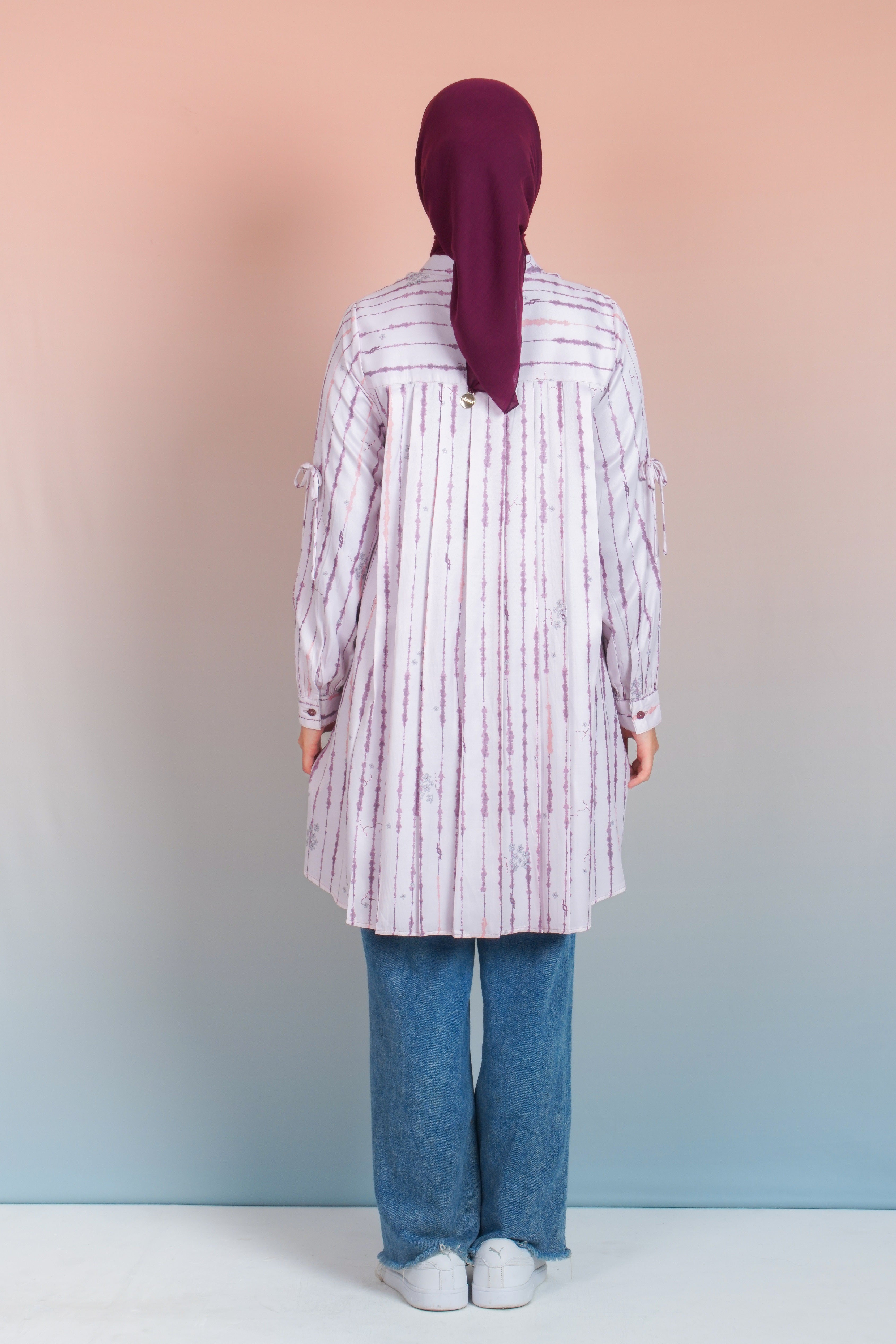 LONG TUNIK SAFFRON SPLATTER