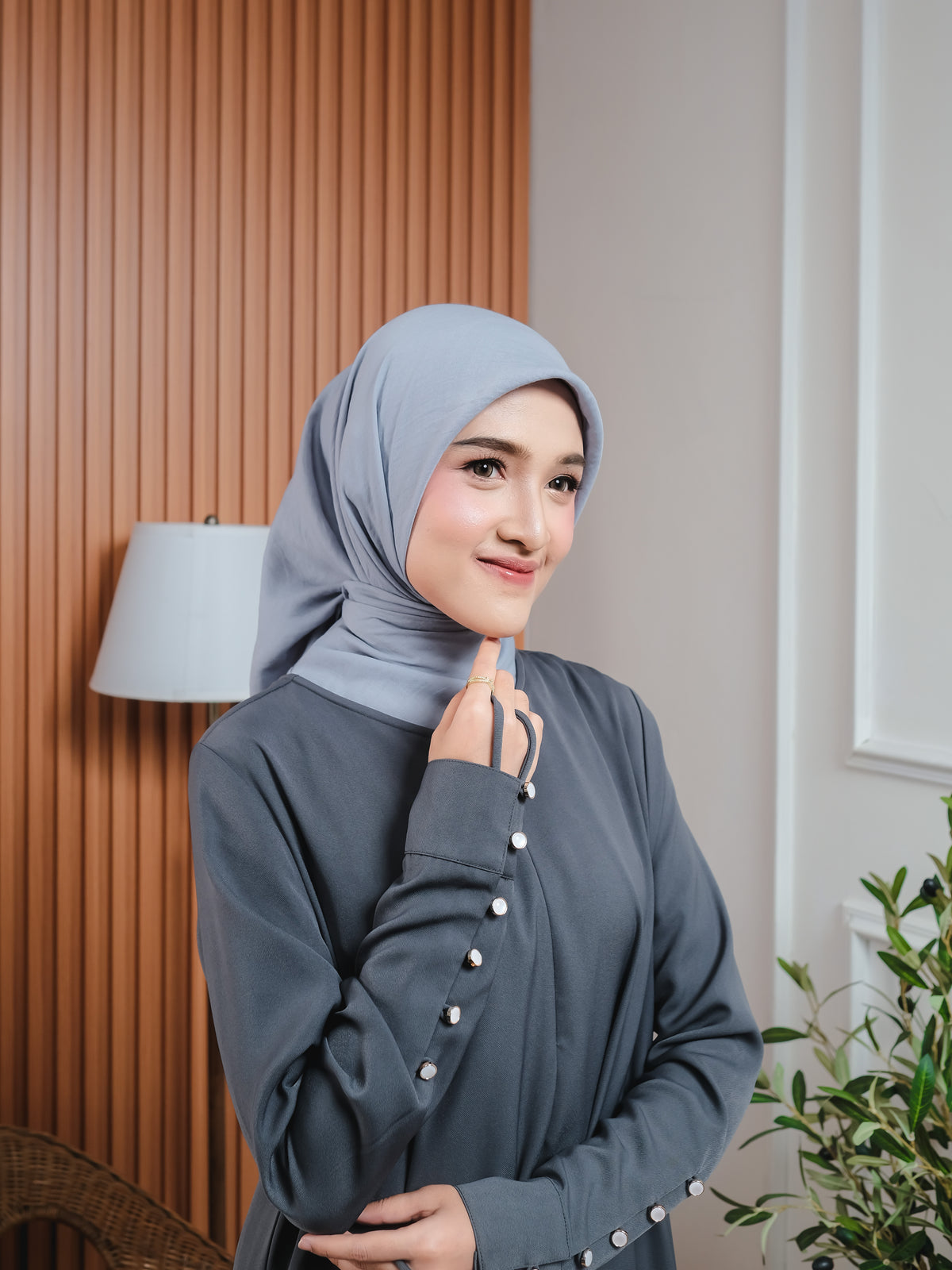 Elzatta Gamis Lengan Kancing A