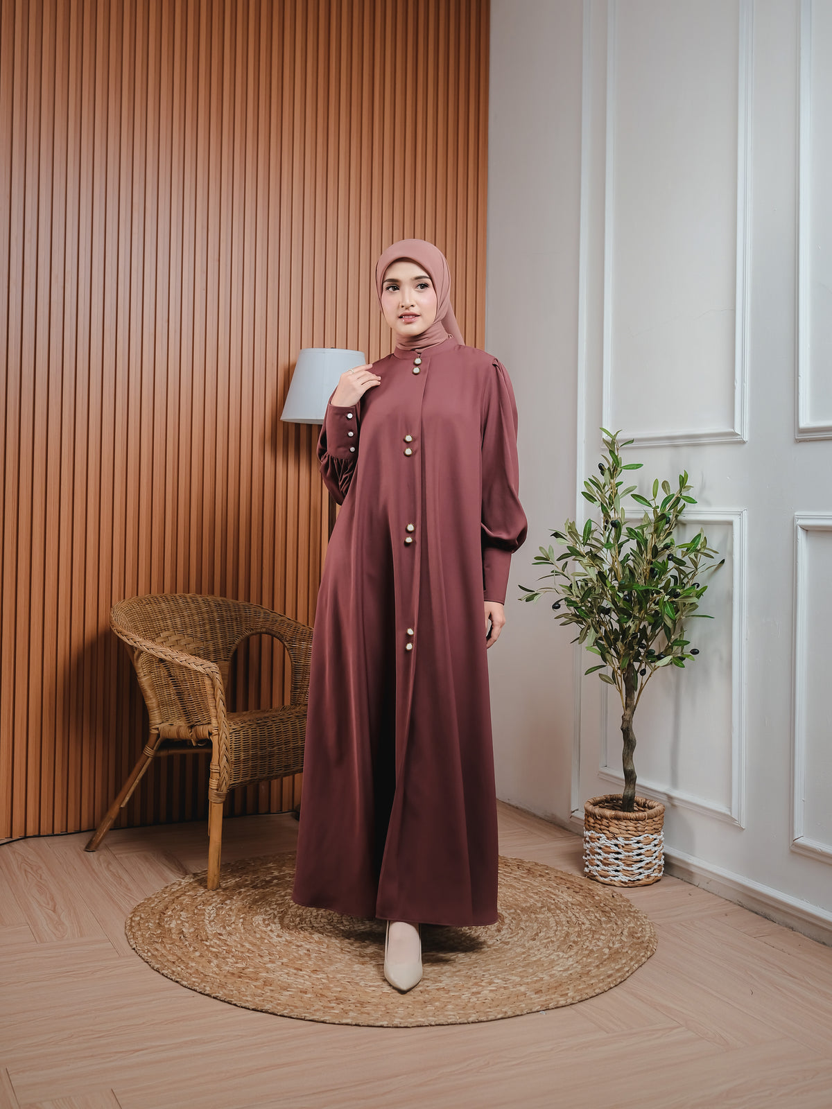Elzatta Gamis Kancing Full A Brick
