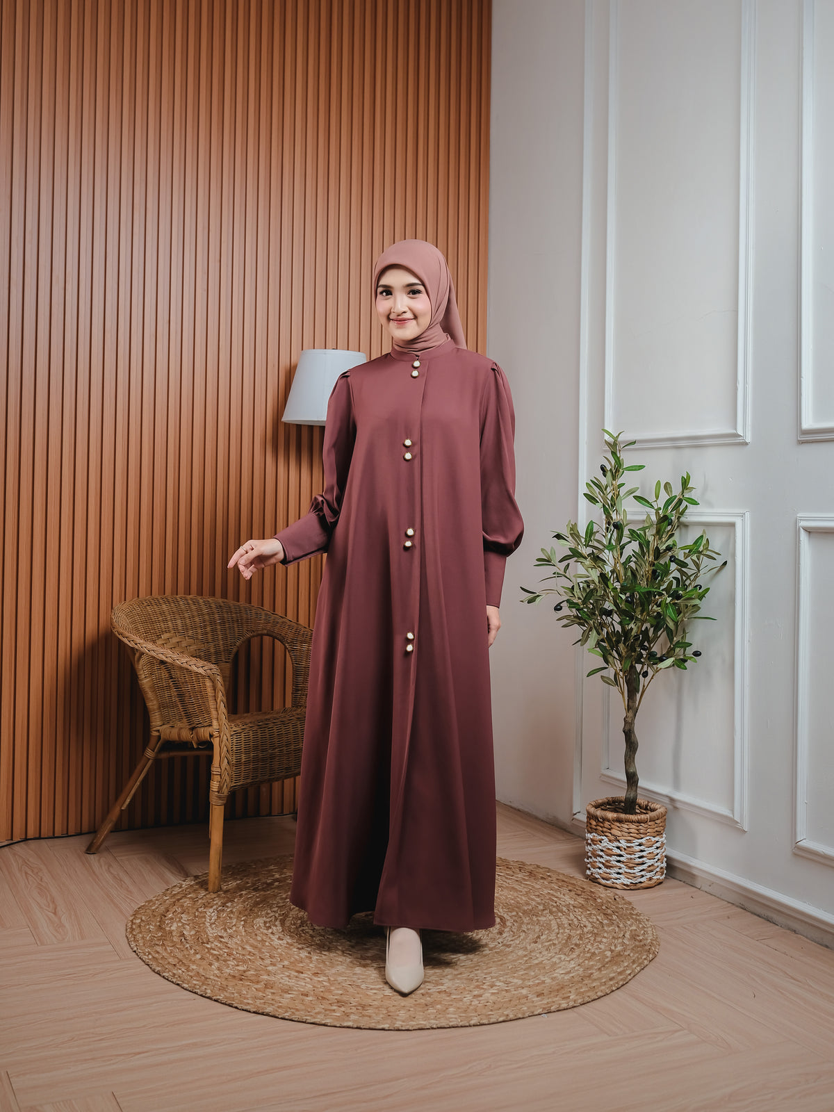 Elzatta Gamis Kancing Full A