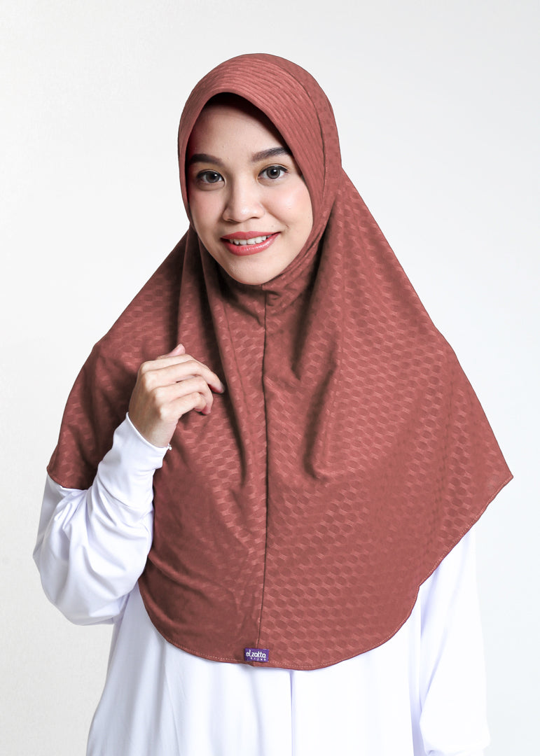 Elzatta Jilbab Instan Polos Olina Oval