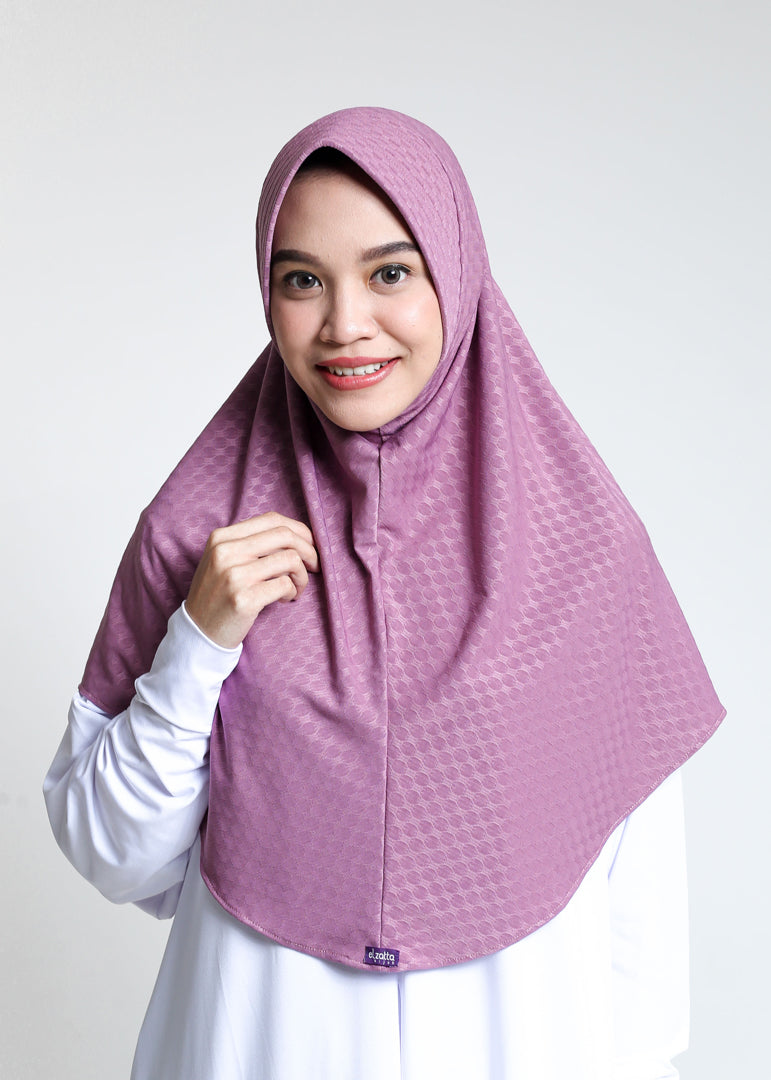 Elzatta Jilbab Instan Polos Olina Oval