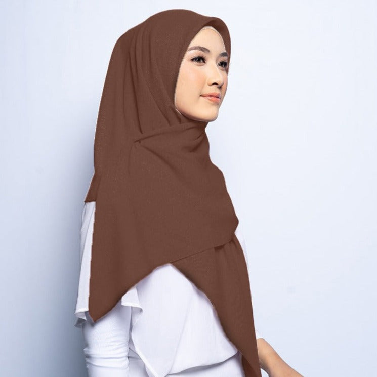 Elzatta Kerudung Instan Mahika - Cocoa Brown