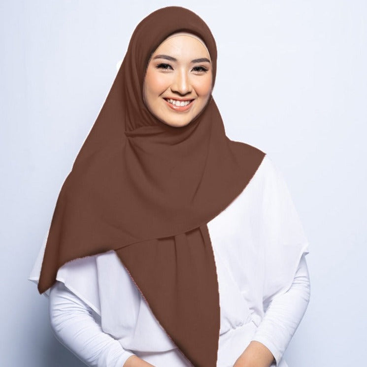 Elzatta Kerudung Instan Mahika - Cocoa Brown