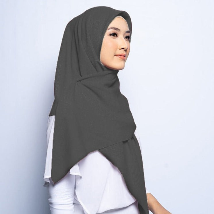 Elzatta Kerudung Instan Mahika - Dark Grey