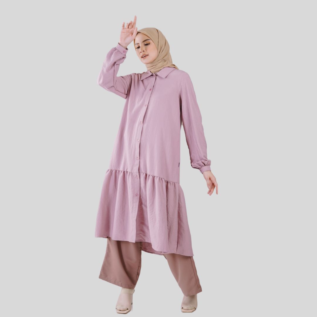 Elzatta Middy Dress Airflow Essential Part 2 - Pink