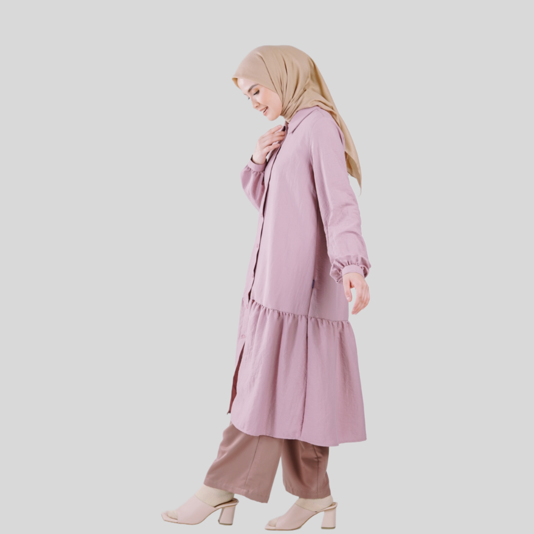 Elzatta Middy Dress Airflow Essential Part 2 - Pink