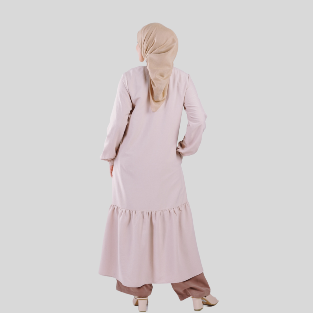 Elzatta Middy Dress Airflow Essential Part 2 - Coklat Susu