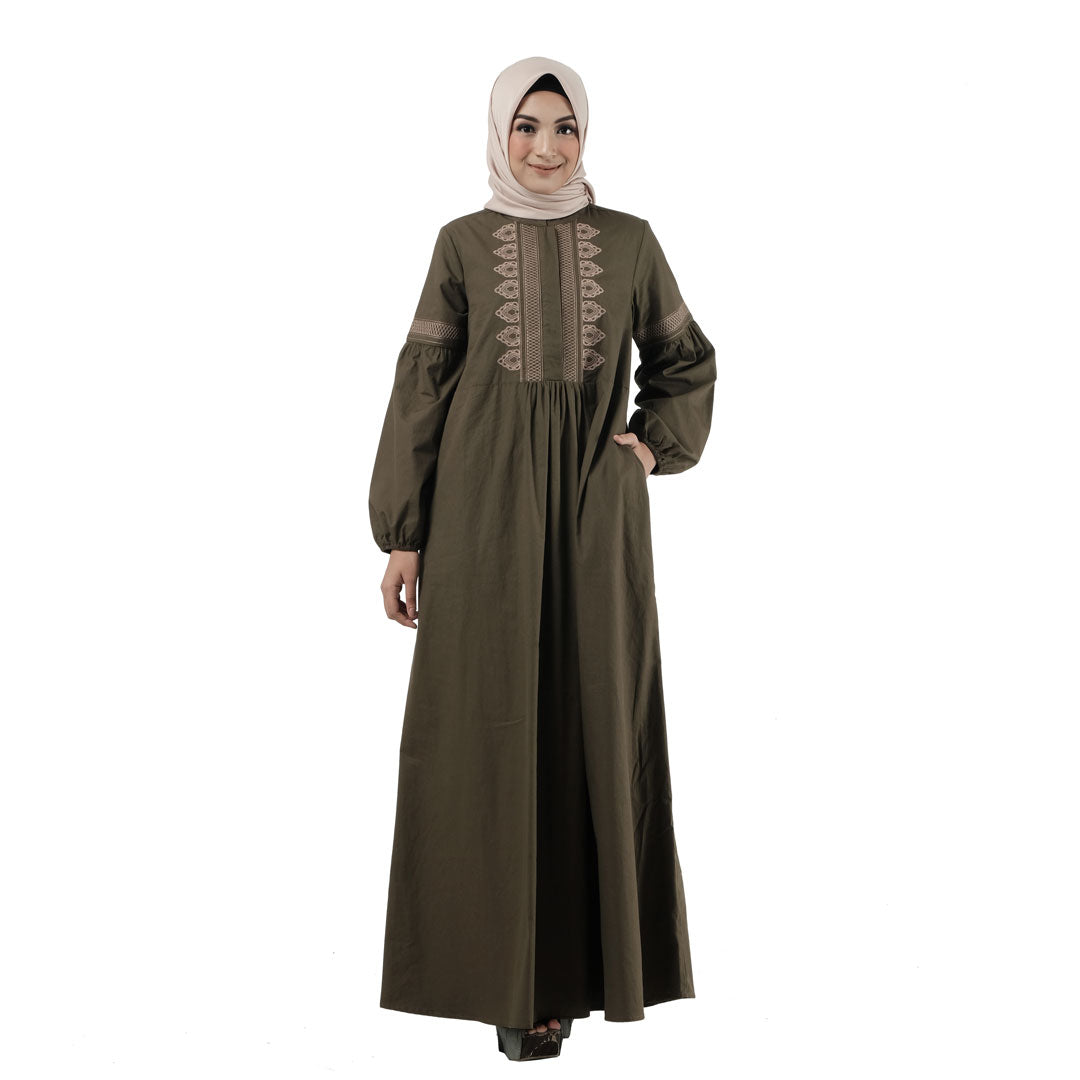 Sarimbit Gamis Fadria Olive Wom