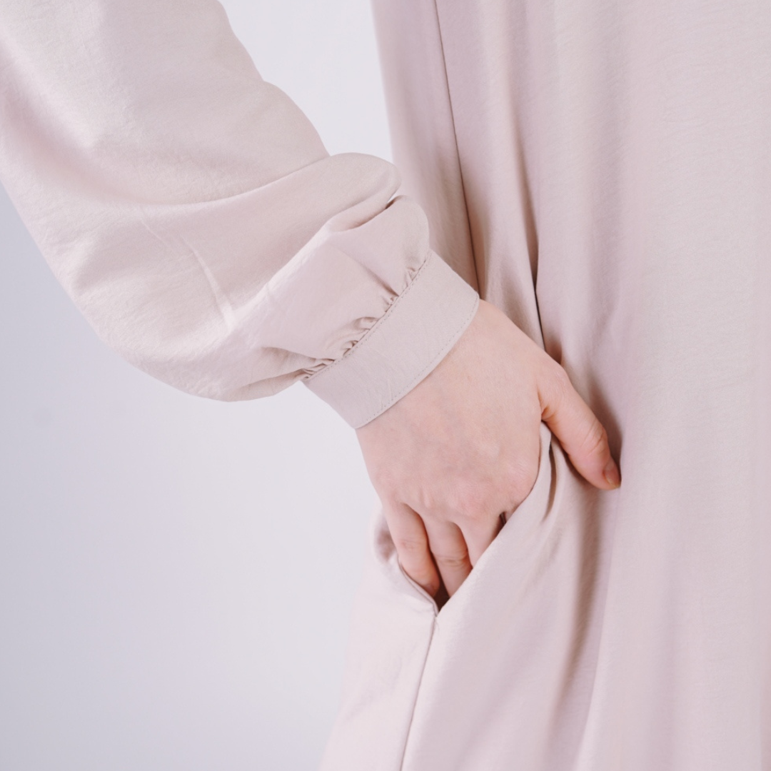 Elzatta Middy Dress Airflow Essential Part 2 - Coklat Susu