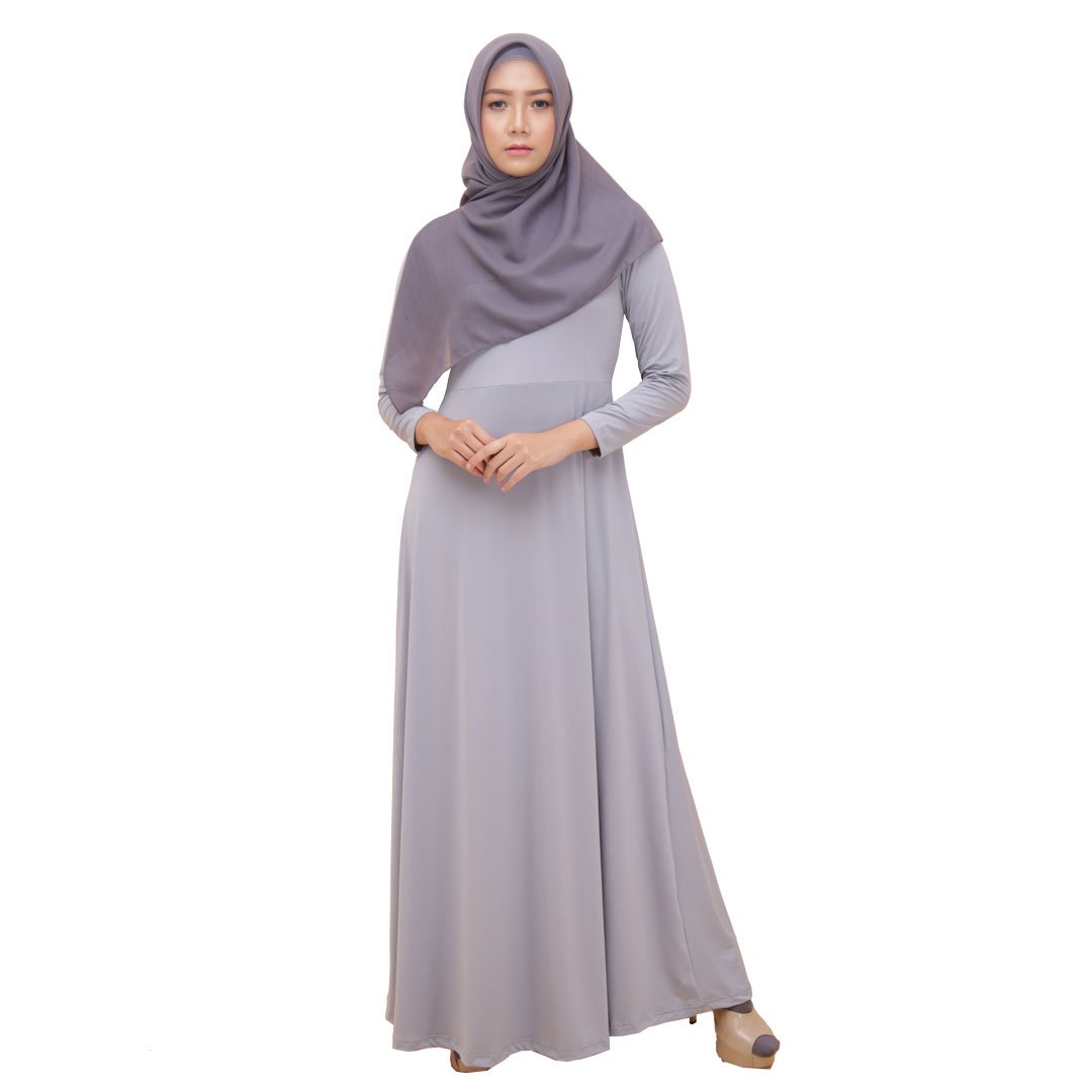 Gamis Gamia Azra 804 Silver Grey