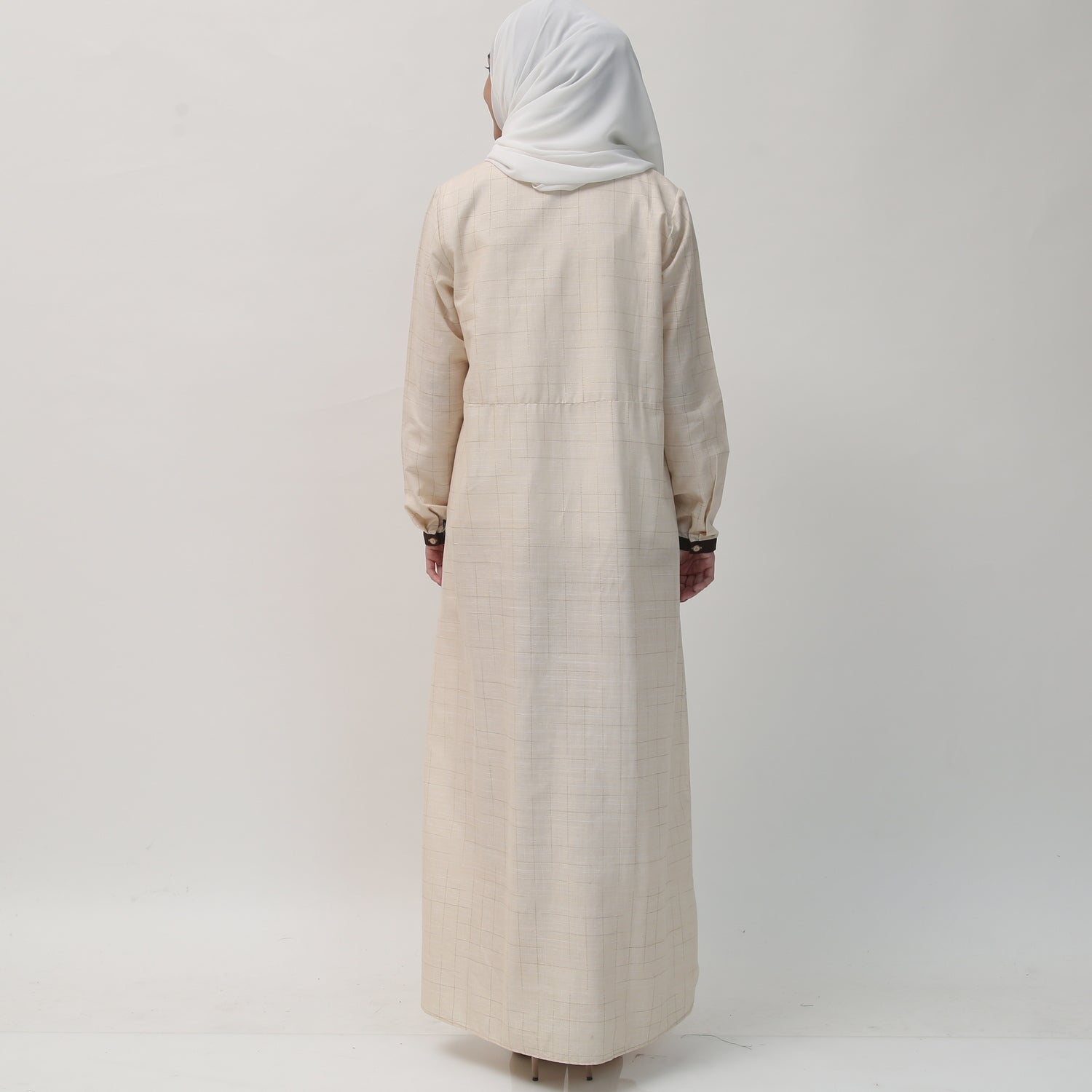 Elzatta Gamis Sarimbit Katun Tekstur - Khaky