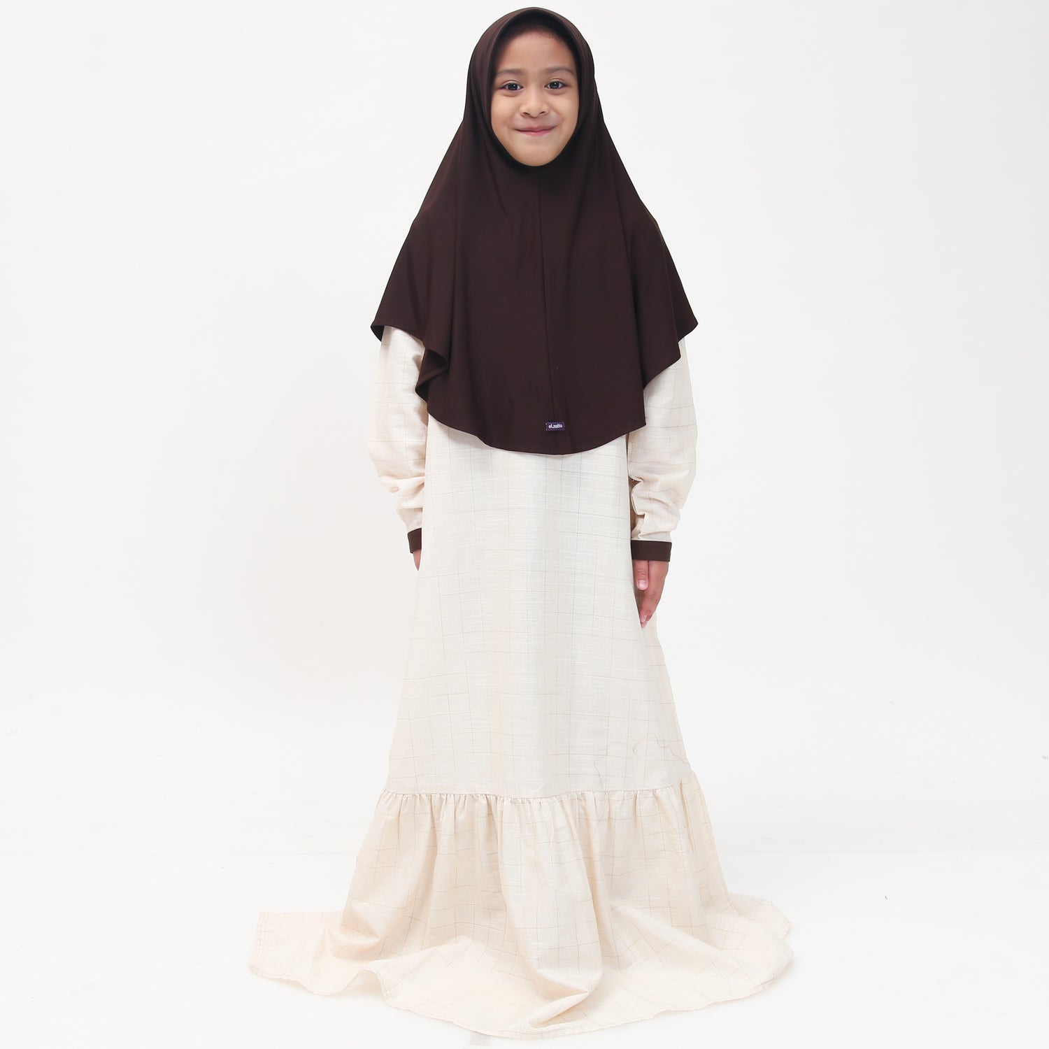 Elzatta Gamis Sarimbit Anak Katun Tekstur - Khaky