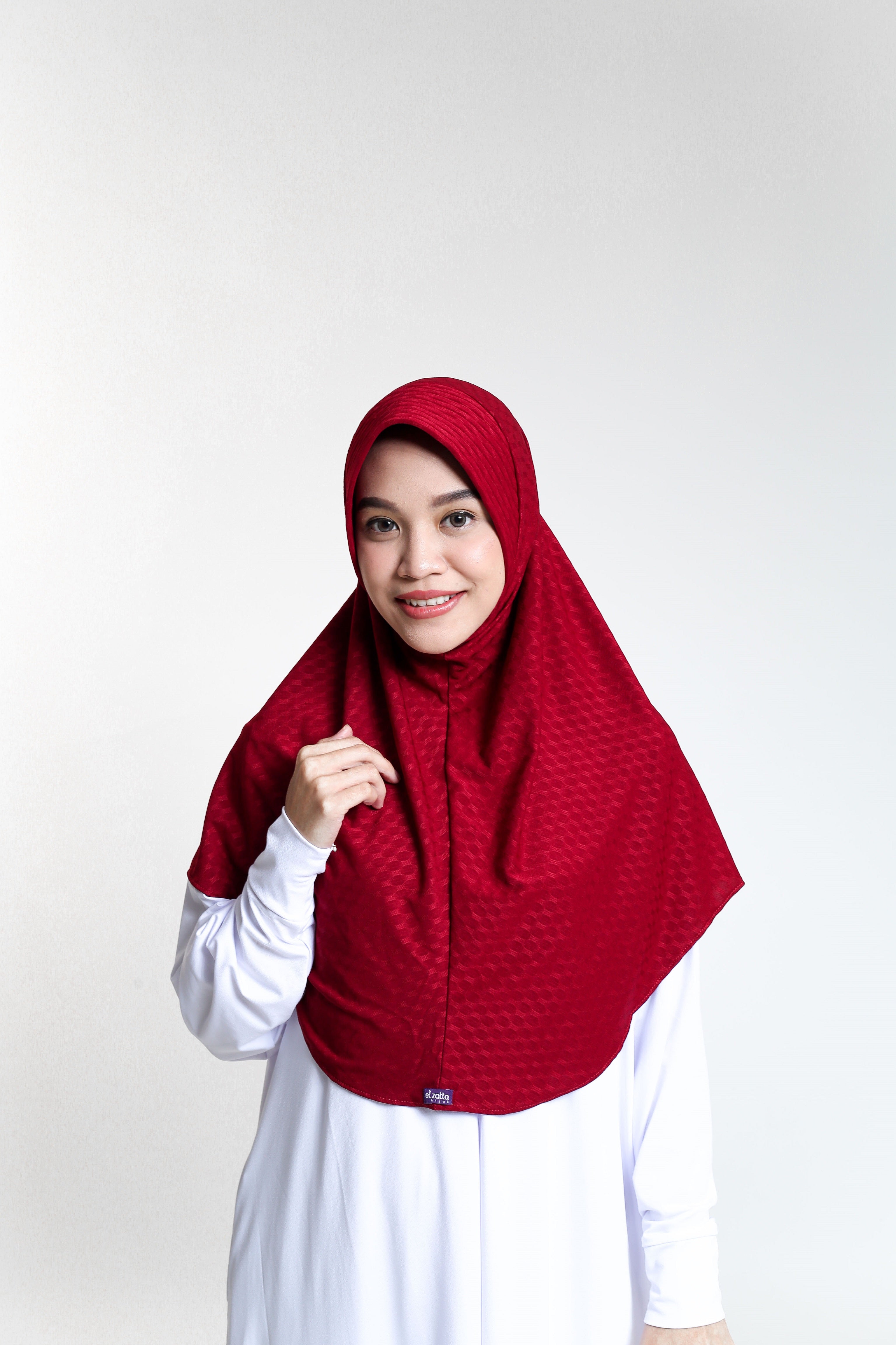 Elzatta Jilbab Instan Polos Olina Oval