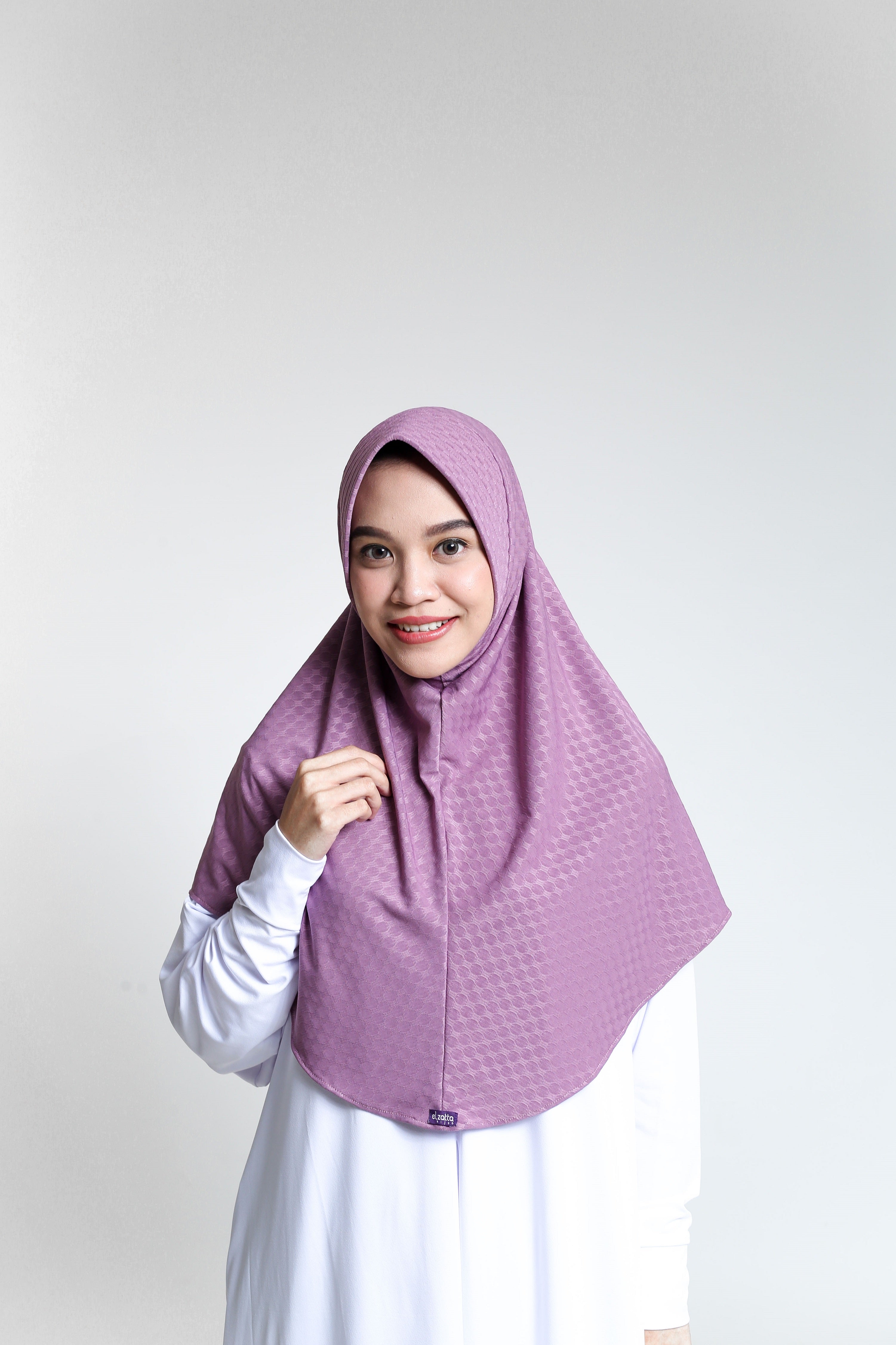 Elzatta Jilbab Instan Polos Olina Oval