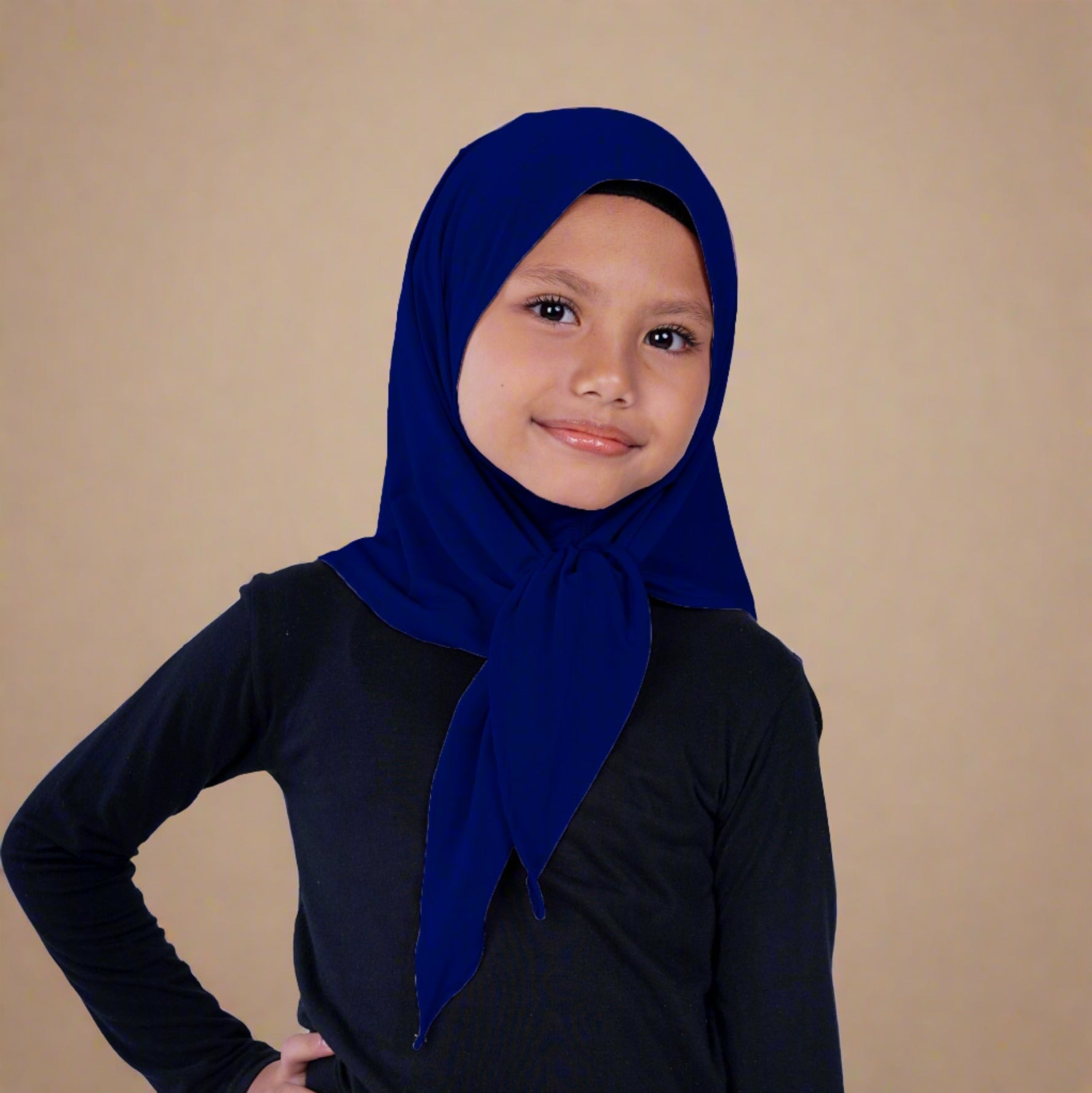 Elzatta Jilbab Anak Zaria M Kids Azkiya - Navy