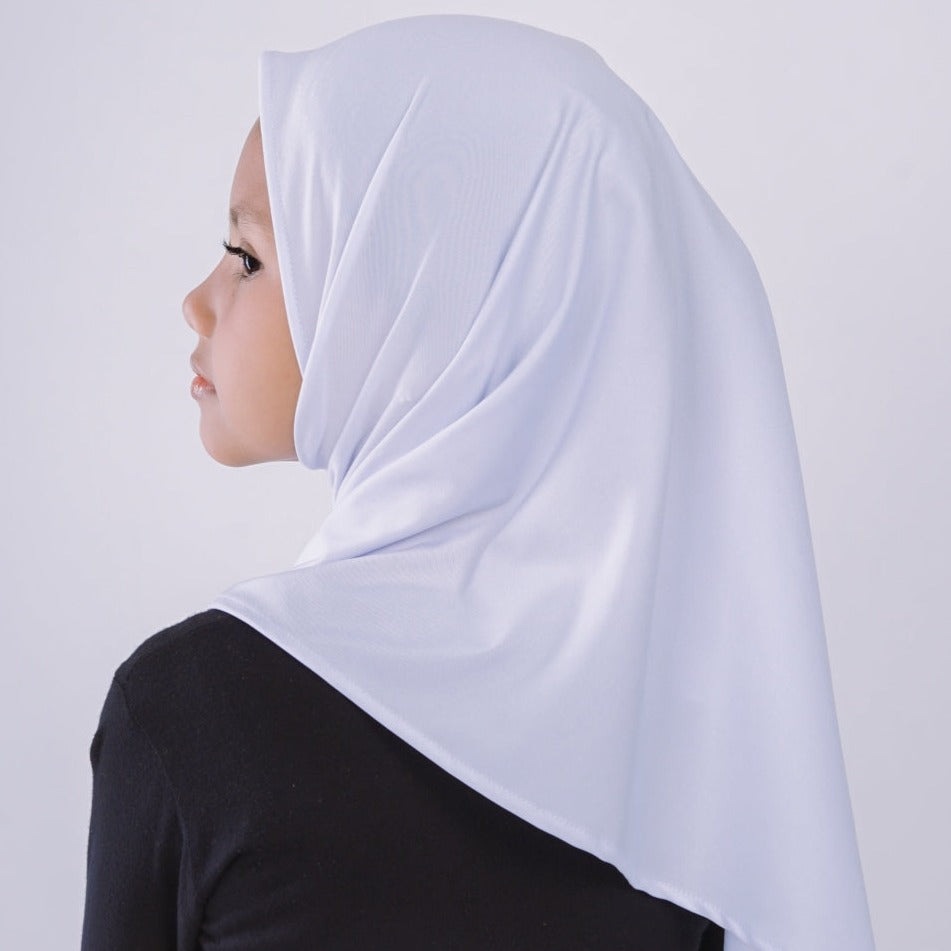 Elzatta Jilbab Anak Zaria M Kids Azkiya - Putih