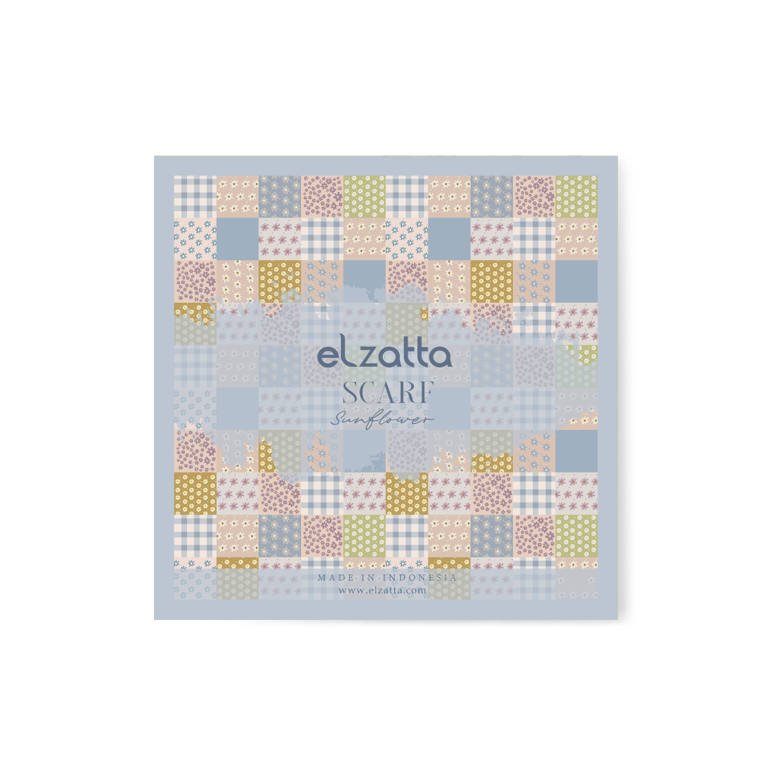 Elzatta Pashmina Sunflower - Sky