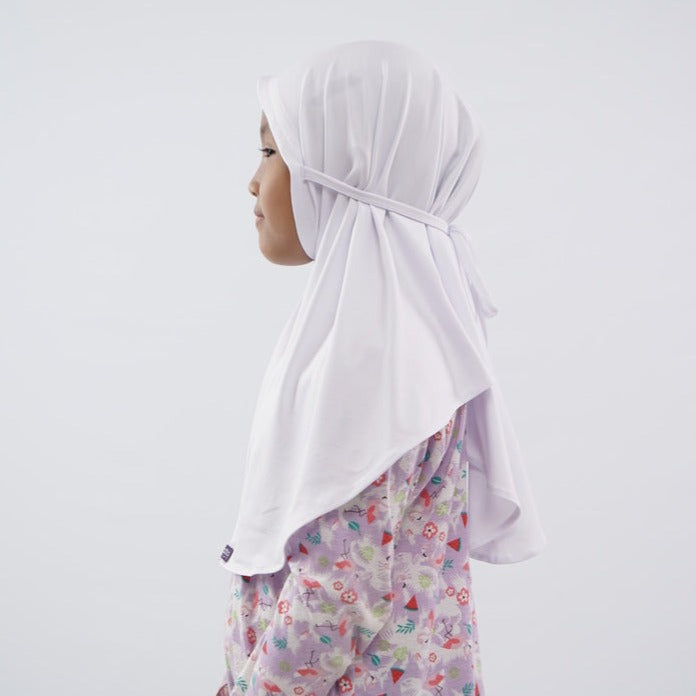 Elzatta Jilbab Anak Zaria Sabelya Kids - Putih