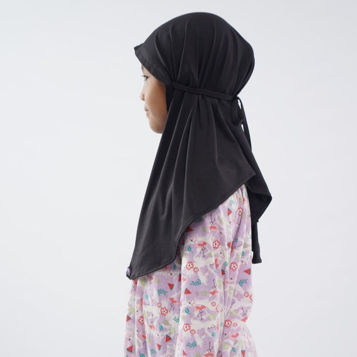 Elzatta Jilbab Anak Zaria Sabelya Kids - Hitam