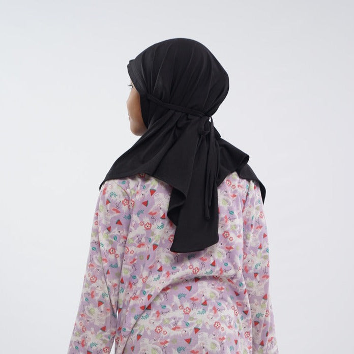 Elzatta Jilbab Anak Zaria Sabelya Kids - Hitam