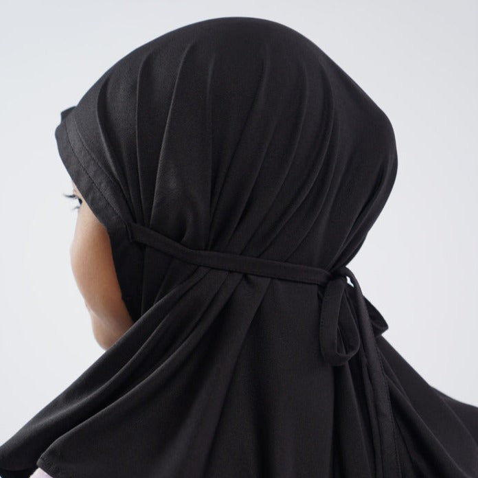 Elzatta Jilbab Anak Zaria Sabelya Kids - Hitam