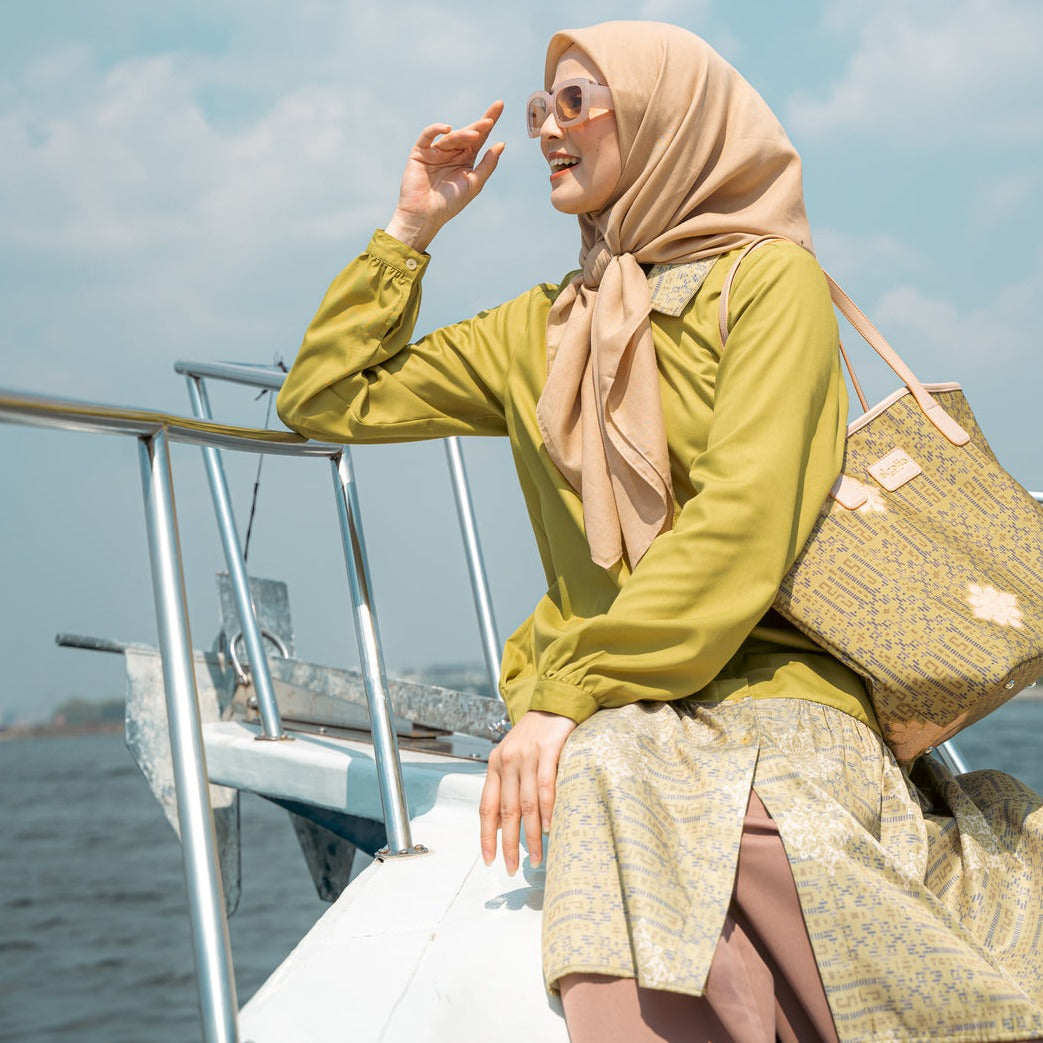 Elzatta Midi Dress Alwani - Lime