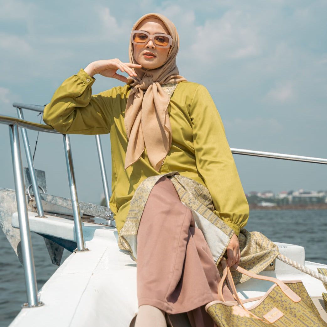Elzatta Midi Dress Alwani - Lime