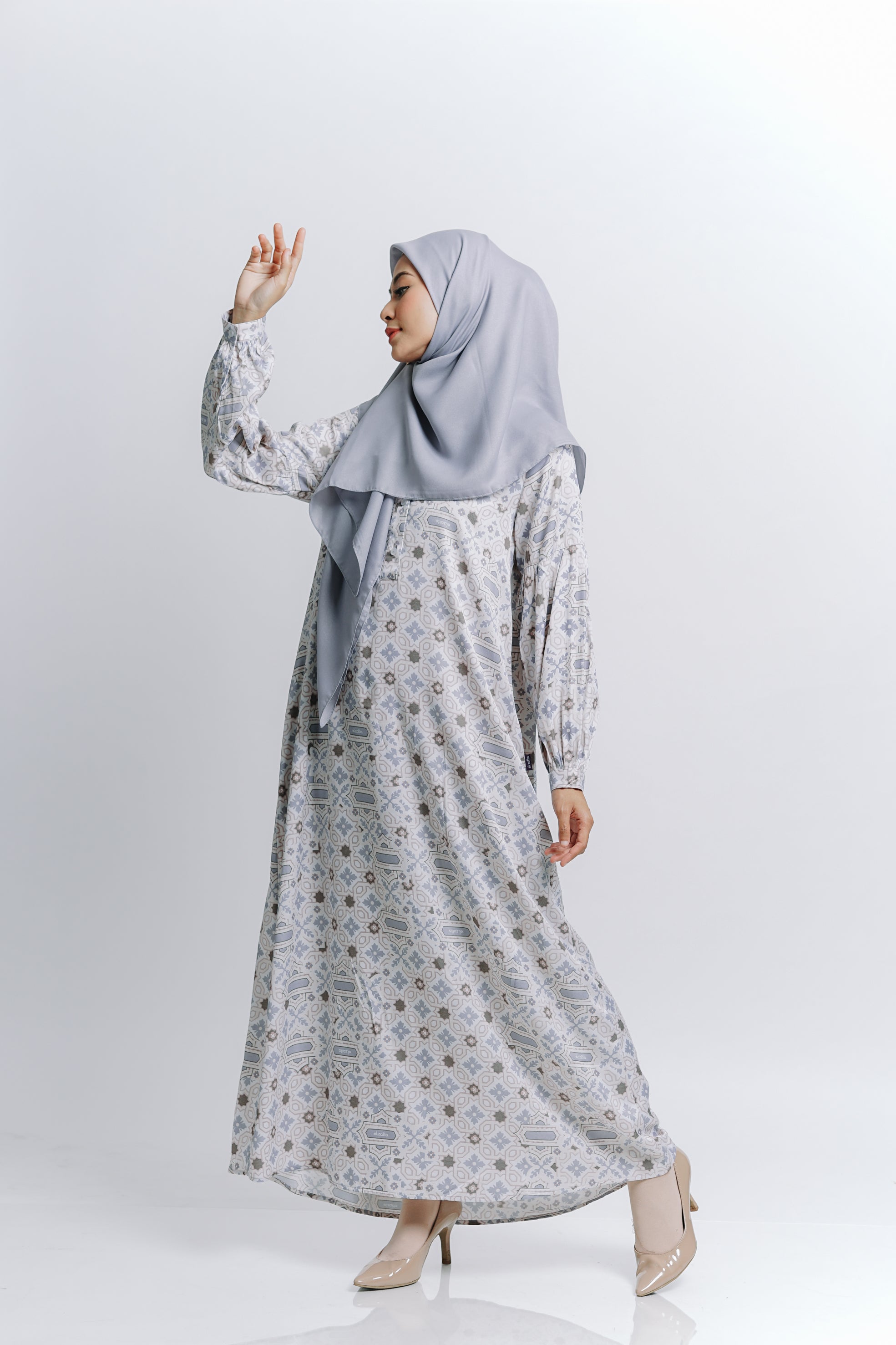 Elzatta Gamis Mosaic - Grey